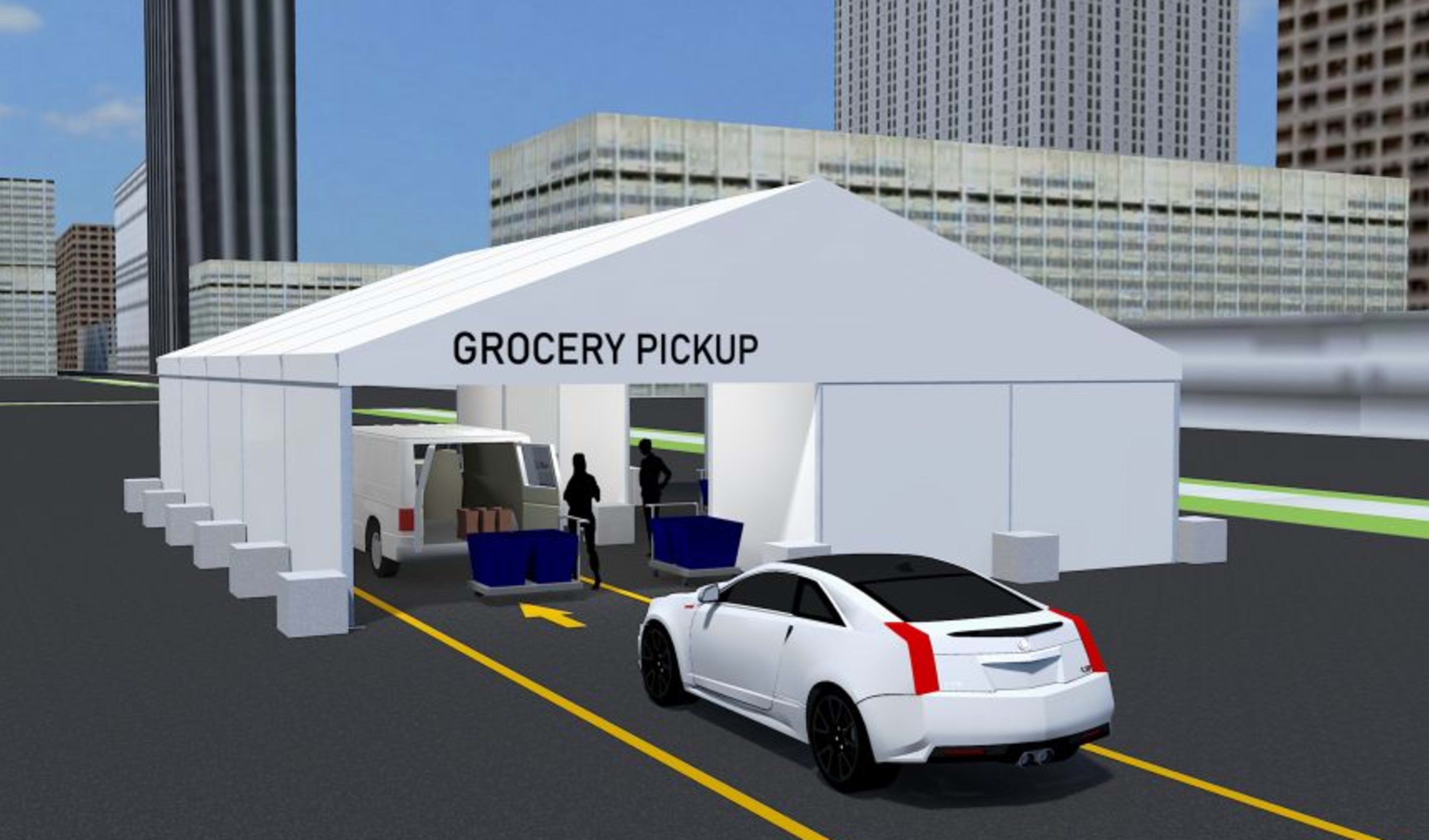 Drive Through Grocery Tent Rentals