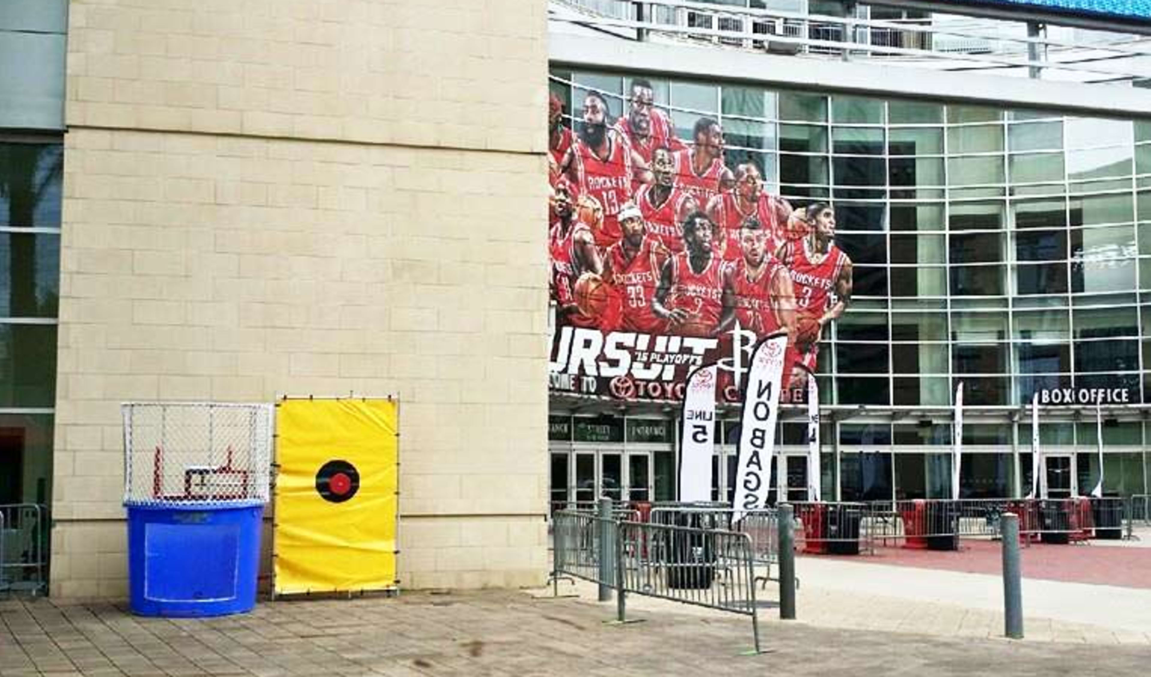 Rockets Game Dunk Tank Rental