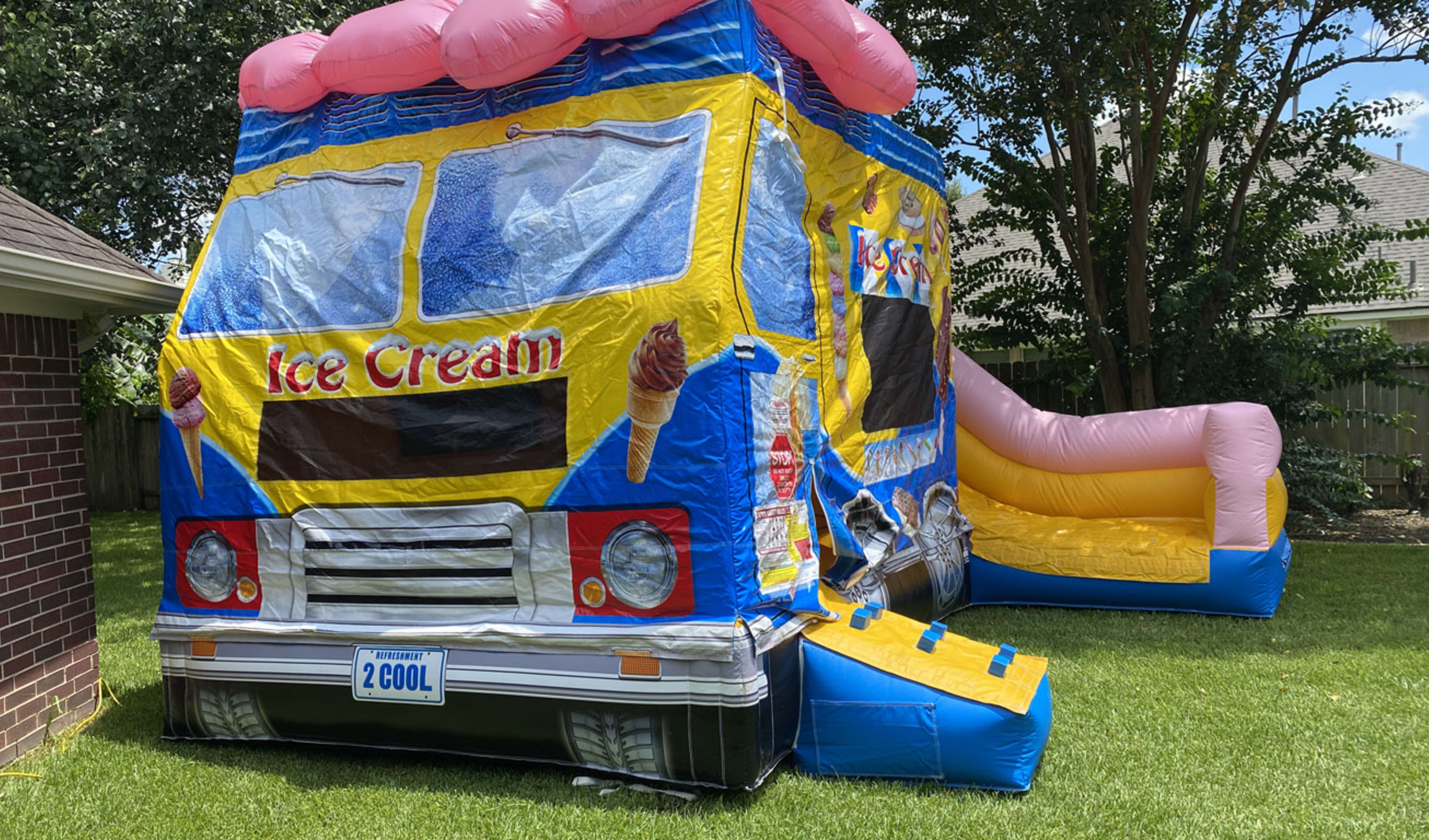 Big Ice Cream Truck Bounce House Combo