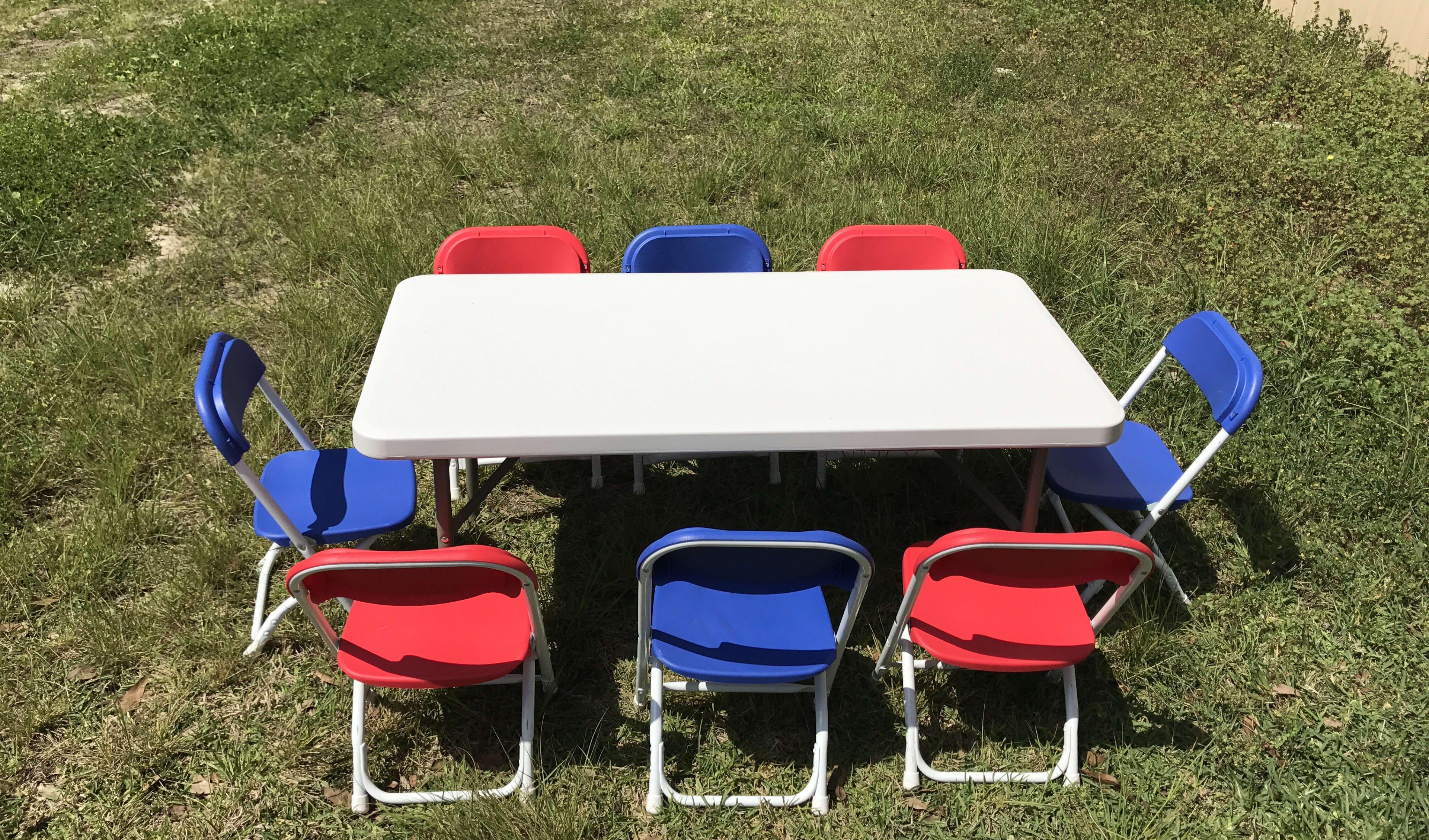 Kids table and chair rentals