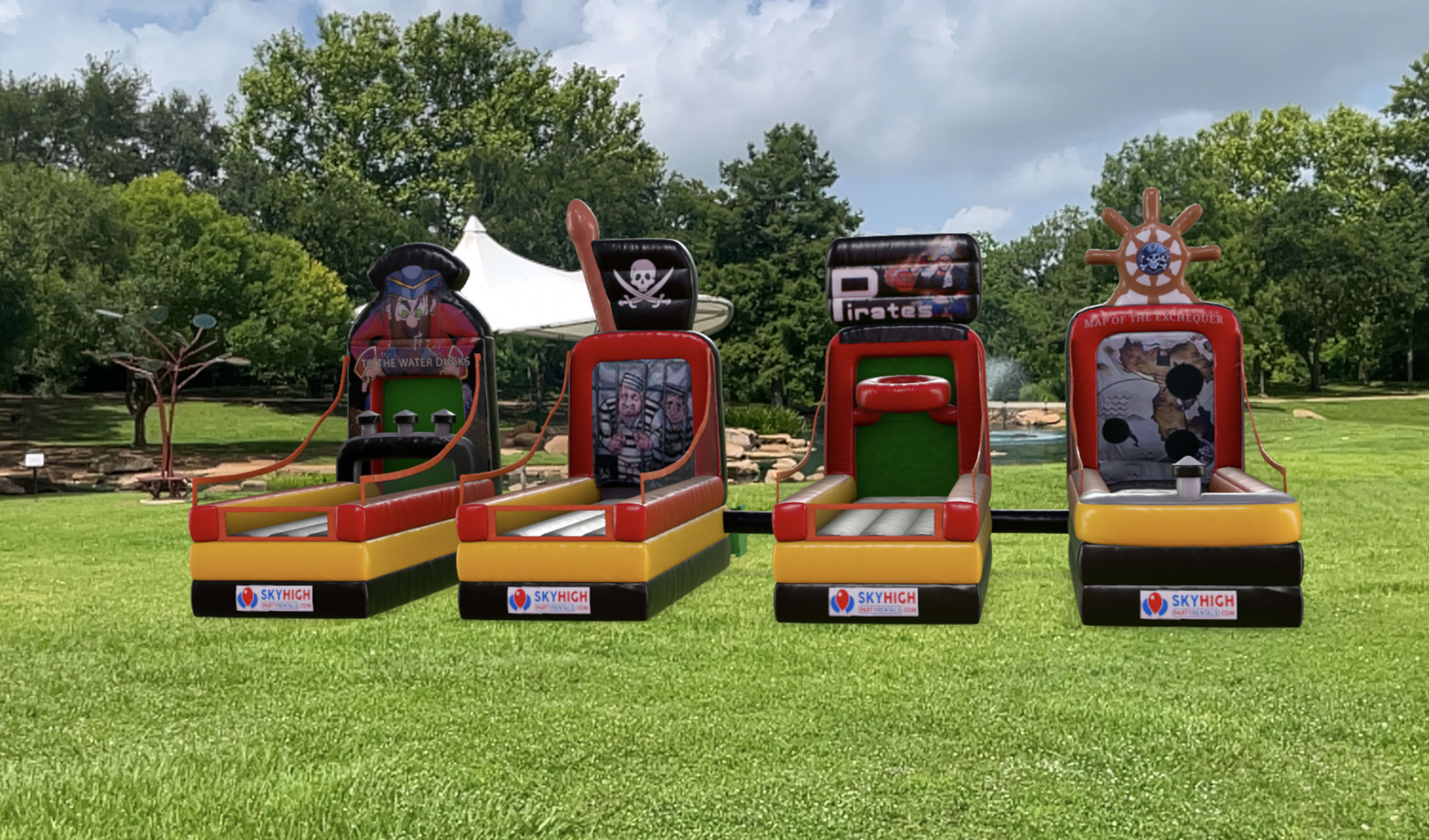 Inflatable Pirate Themed Party  Carnival Game Rentals