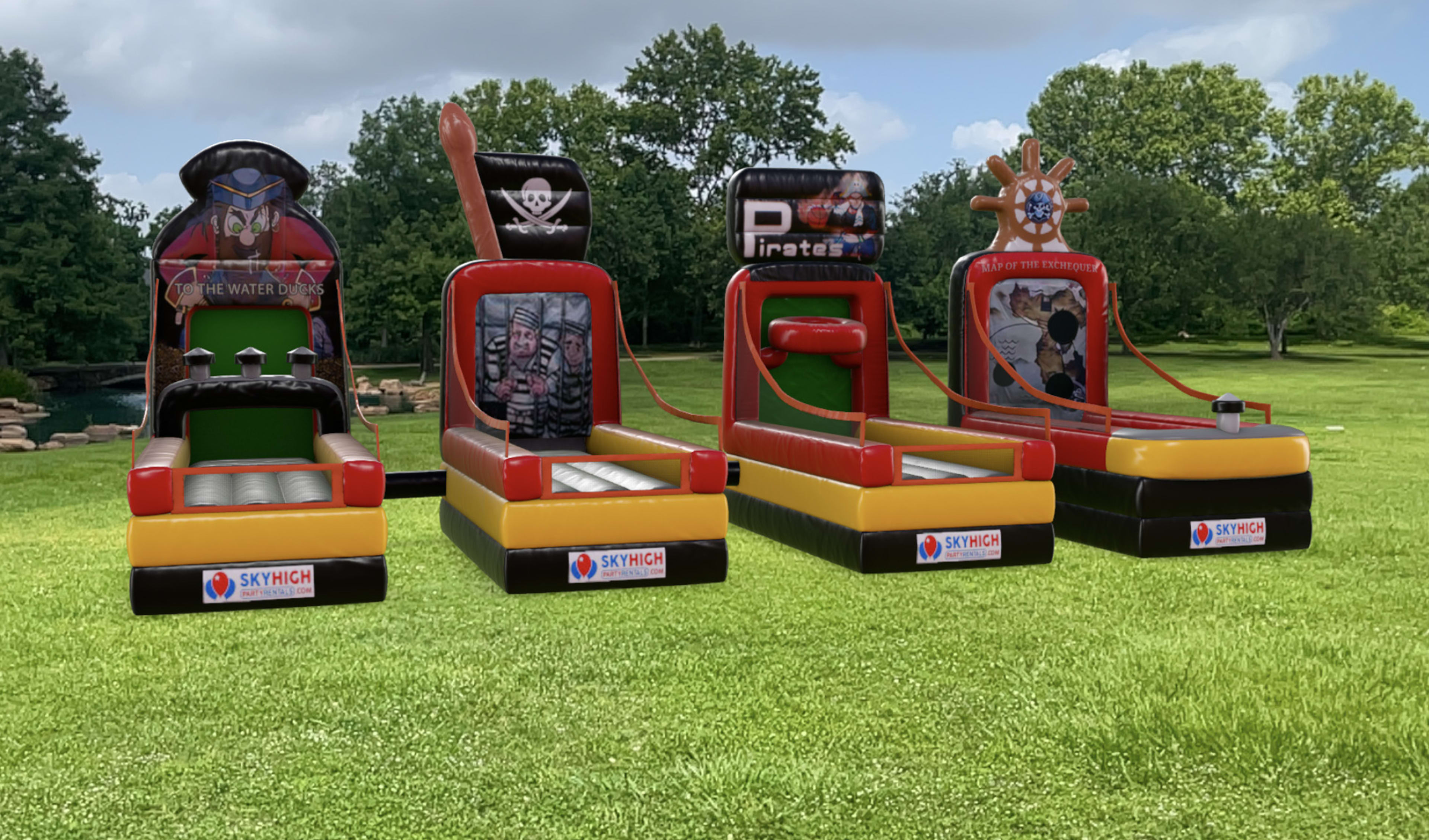 Inflatable Pirate Themed Birthday Game Rentals