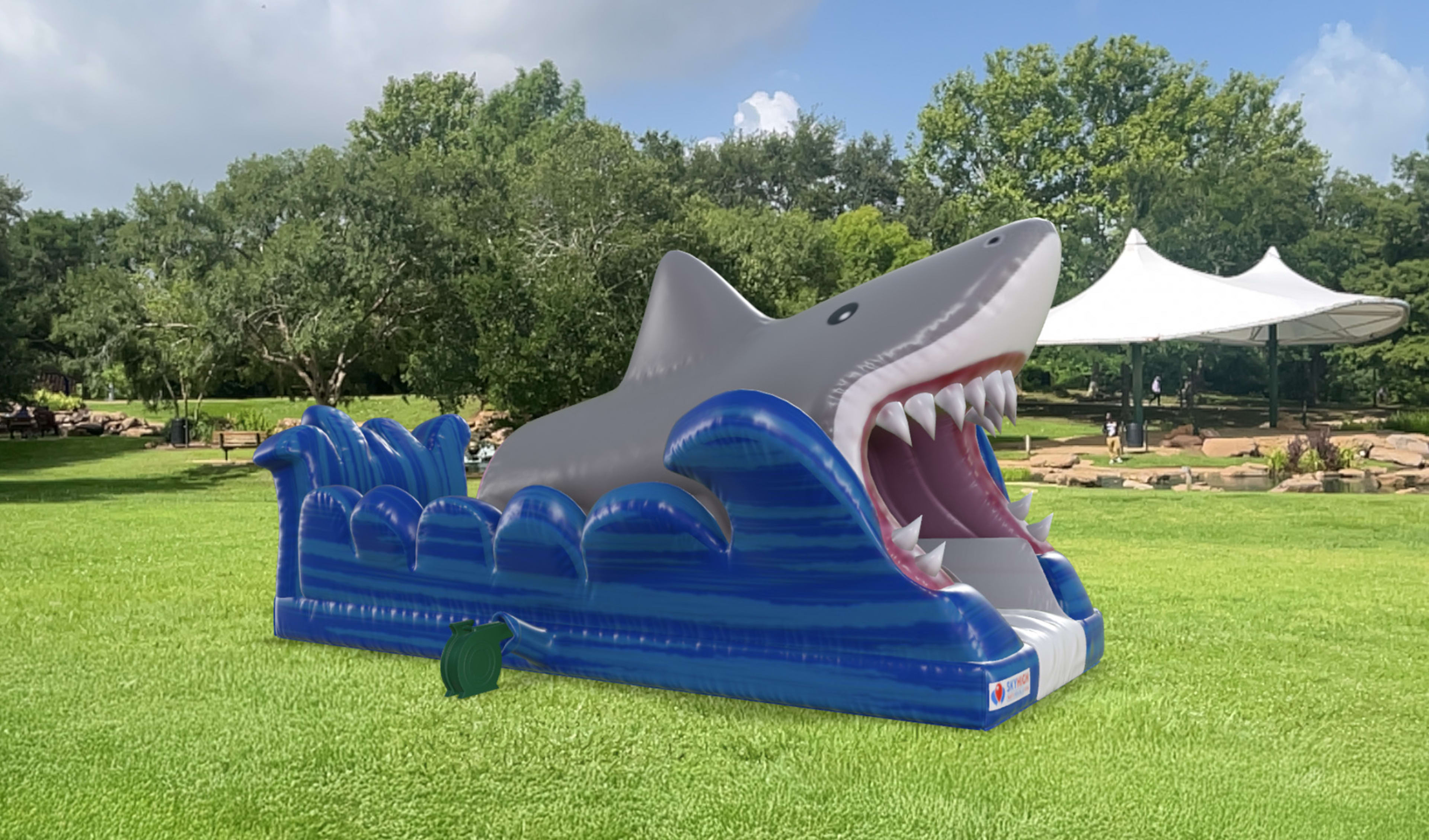 Shark Slip and Slide Water Slide Rentals