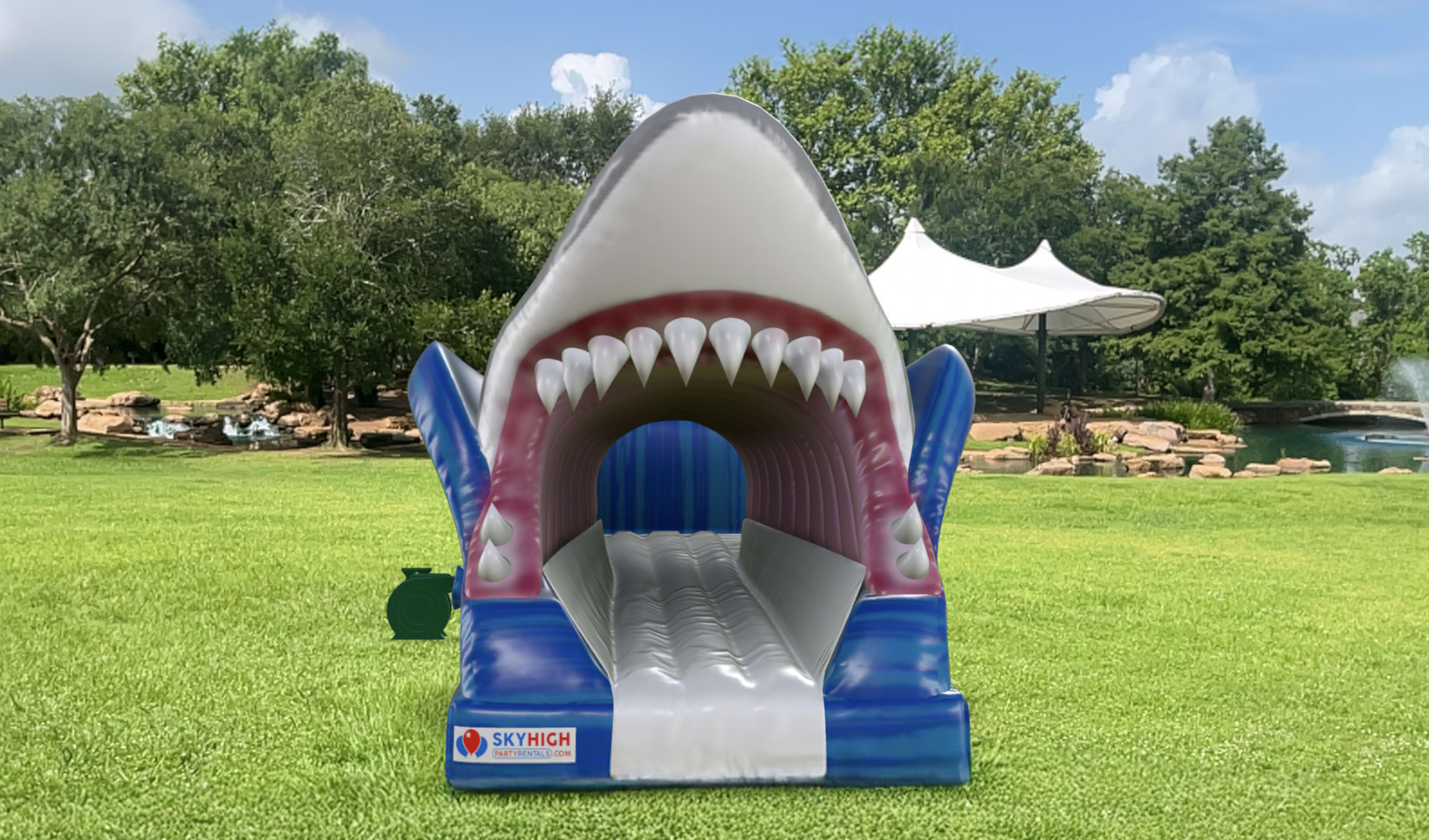 Shark Slip and Slide Water Slide Rentals
