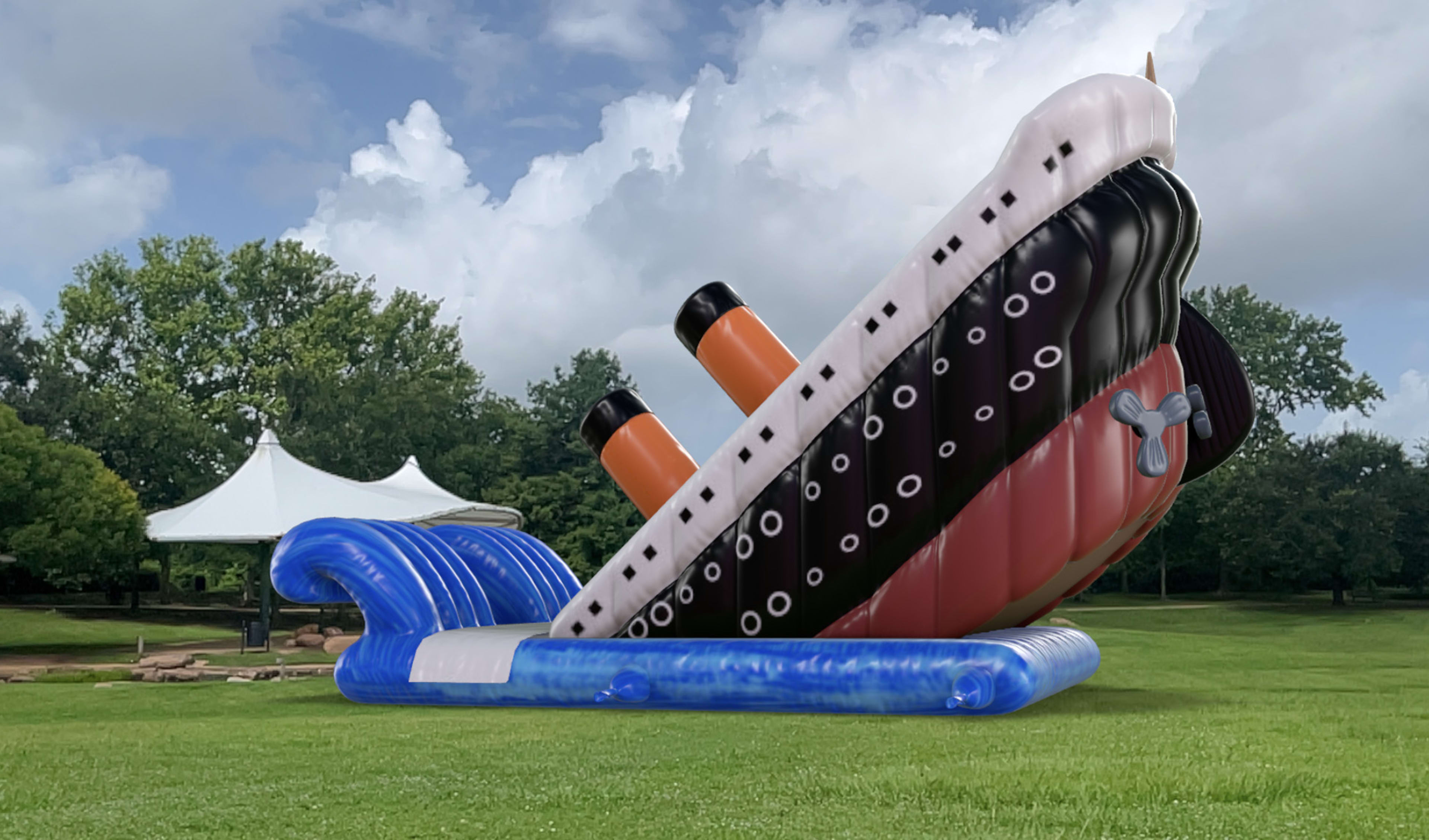 Inflatable Titanic Double Slide Party Rentals