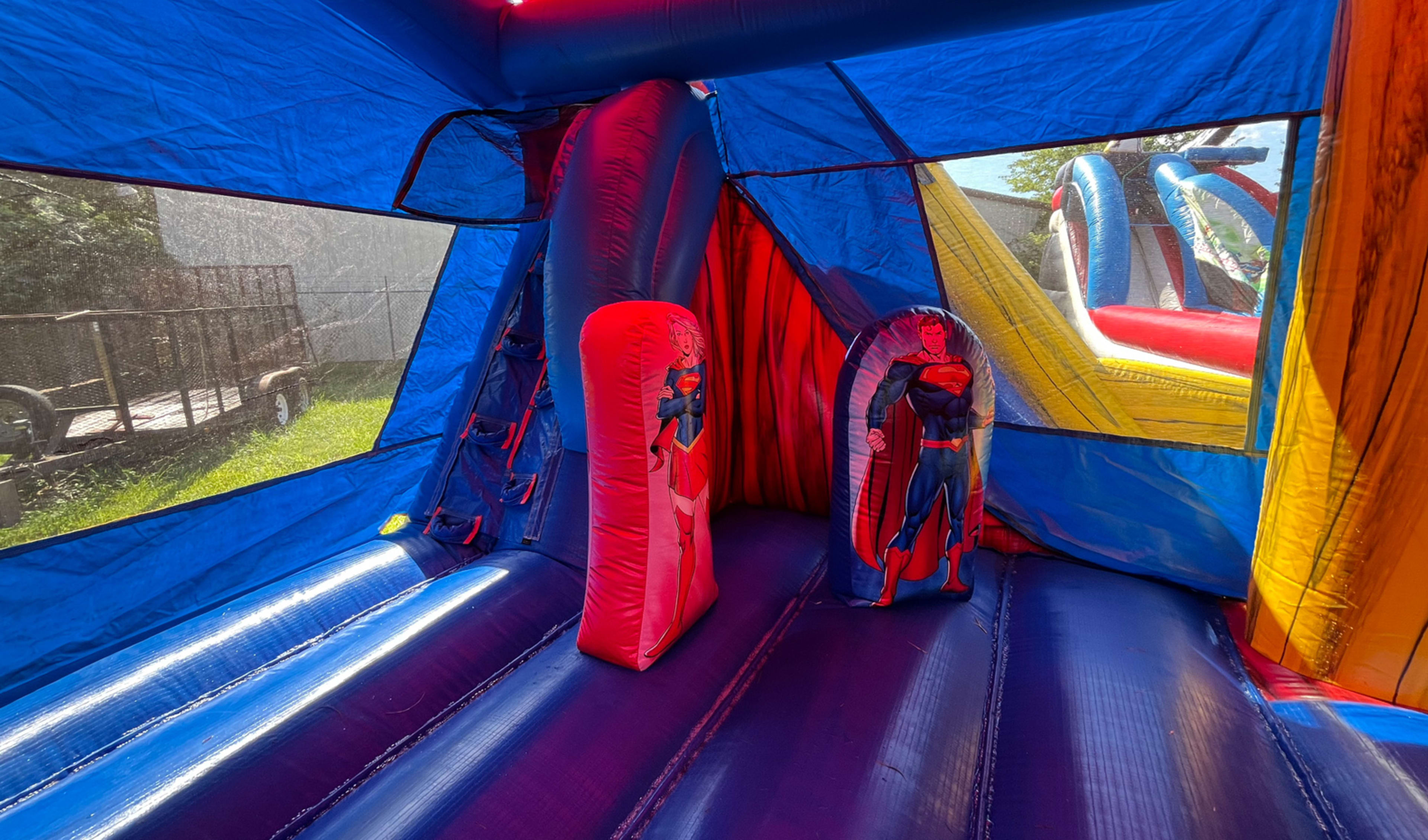 Inside Superman 6in1 Bounce House