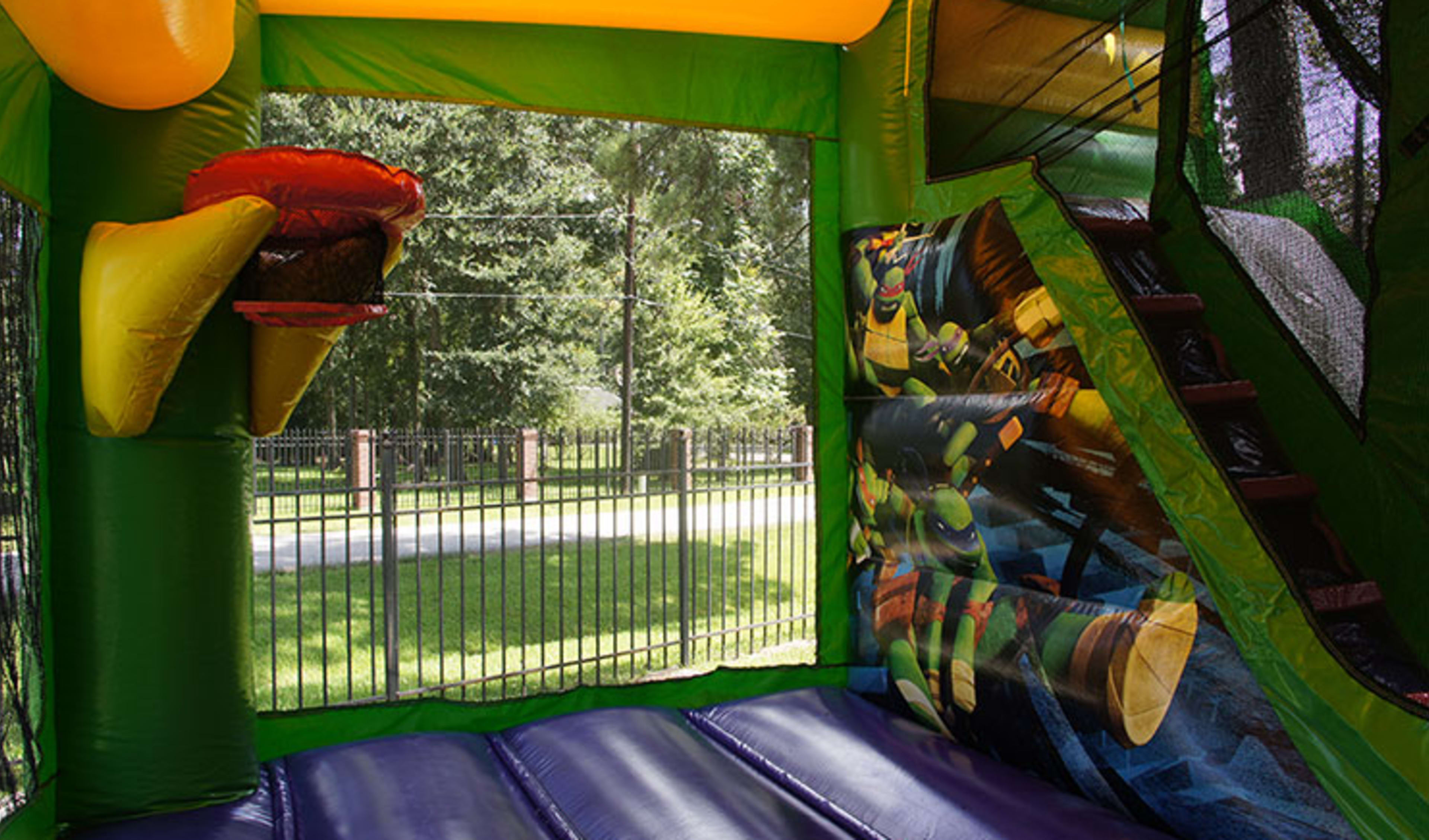 Inside the Ninja Turtles Inflatable