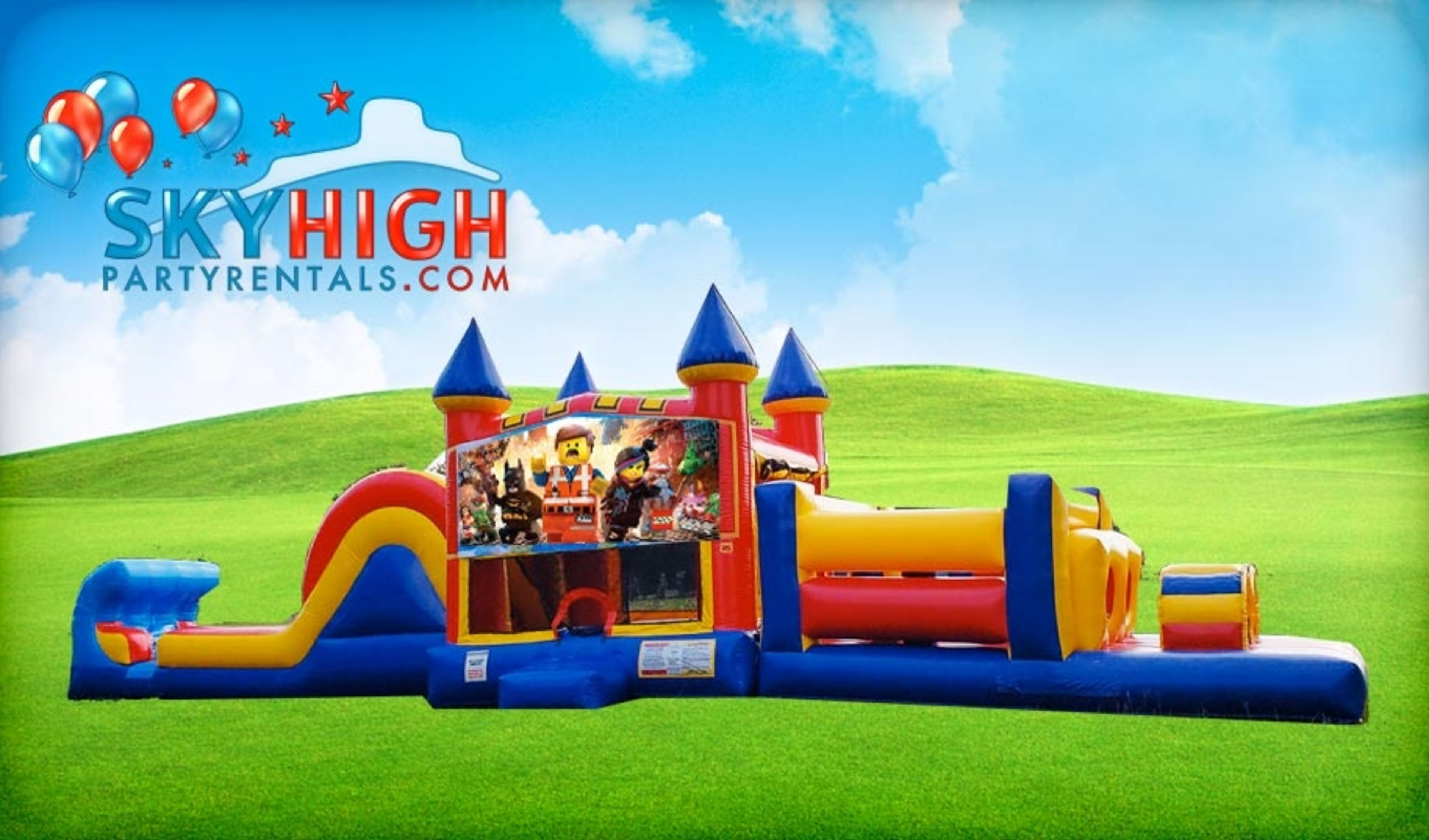 50ft Lego Giant Movie Obstacle Course