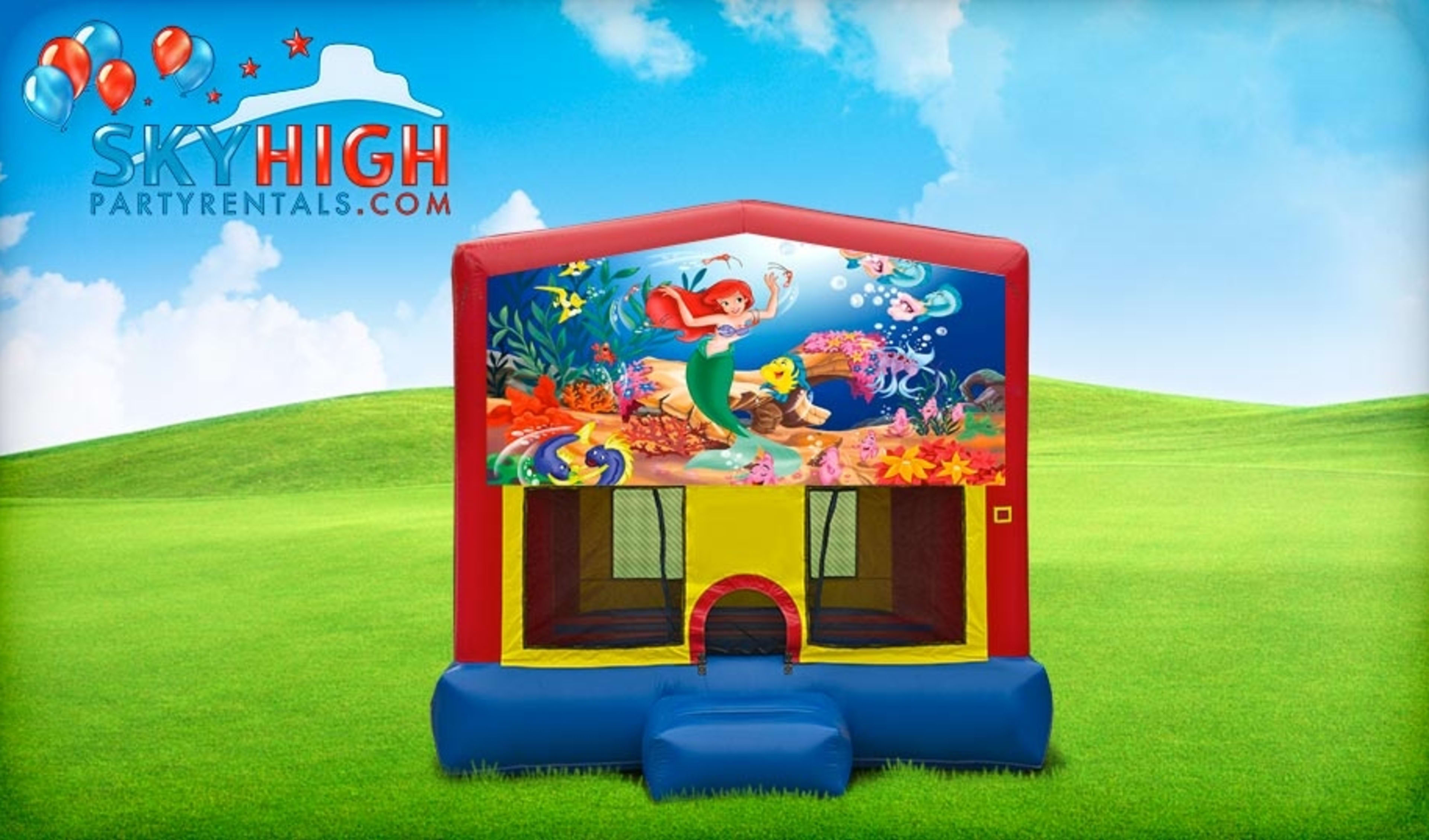 13 x 13 Little Mermaid Bounce House Moonwalk