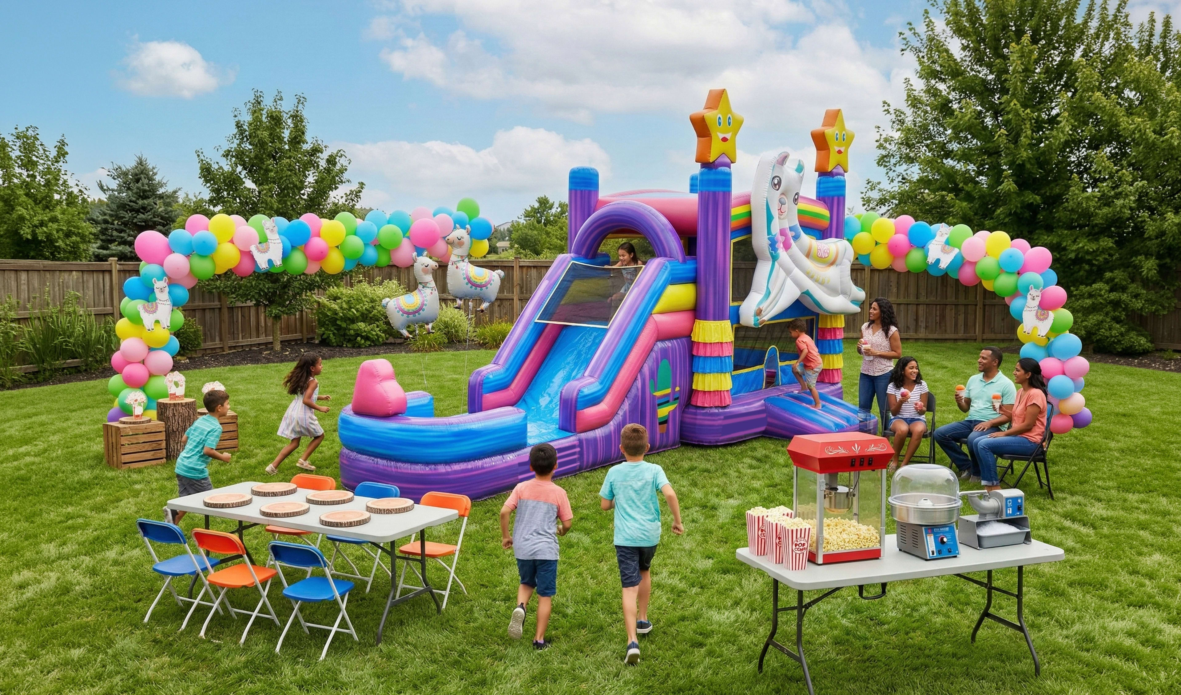 Llama Bounce House Combo Rental Near Me