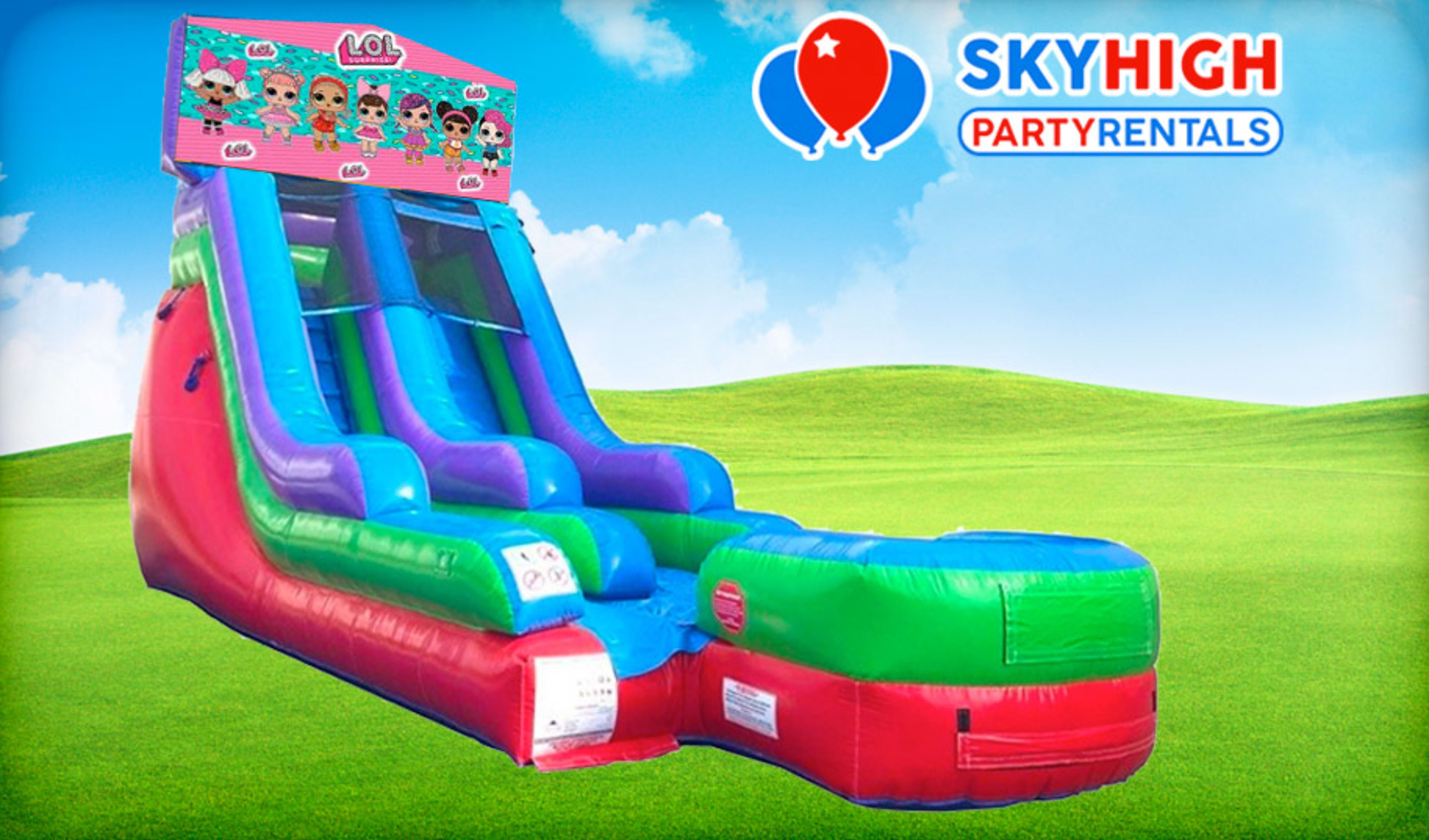 15ft LOL Surprise Retro Wet/Dry Slide Rental