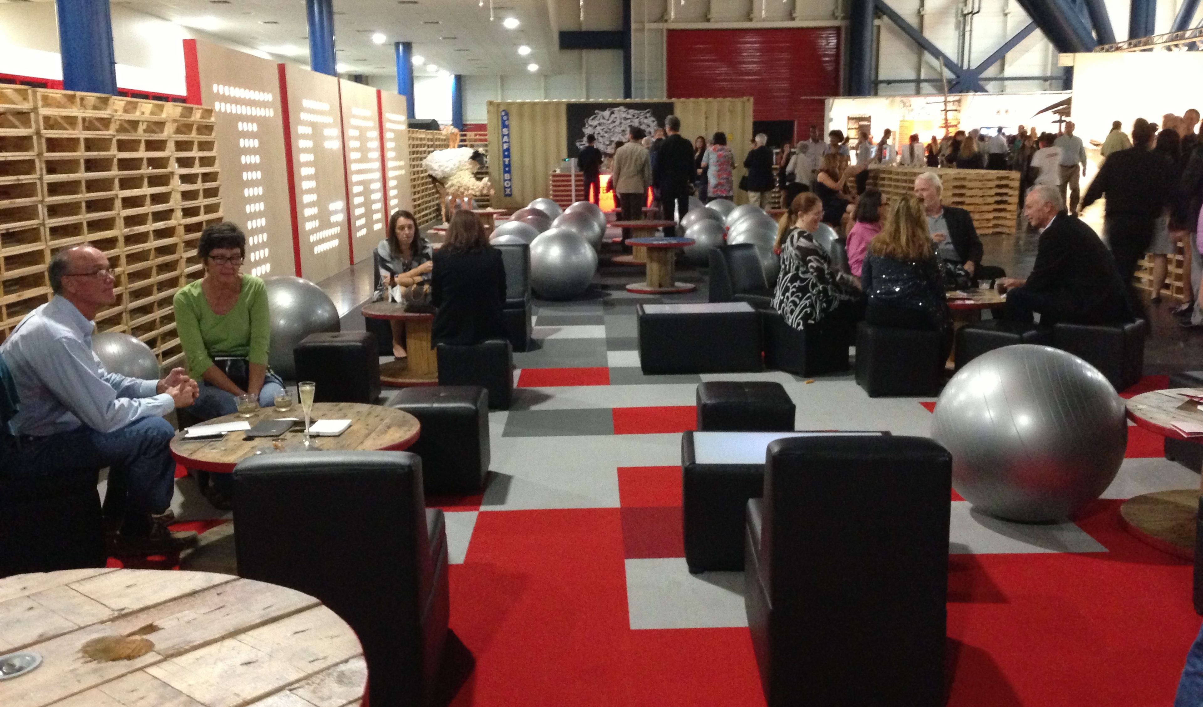 Black 8 Person Lounge Furniture Set Rentals