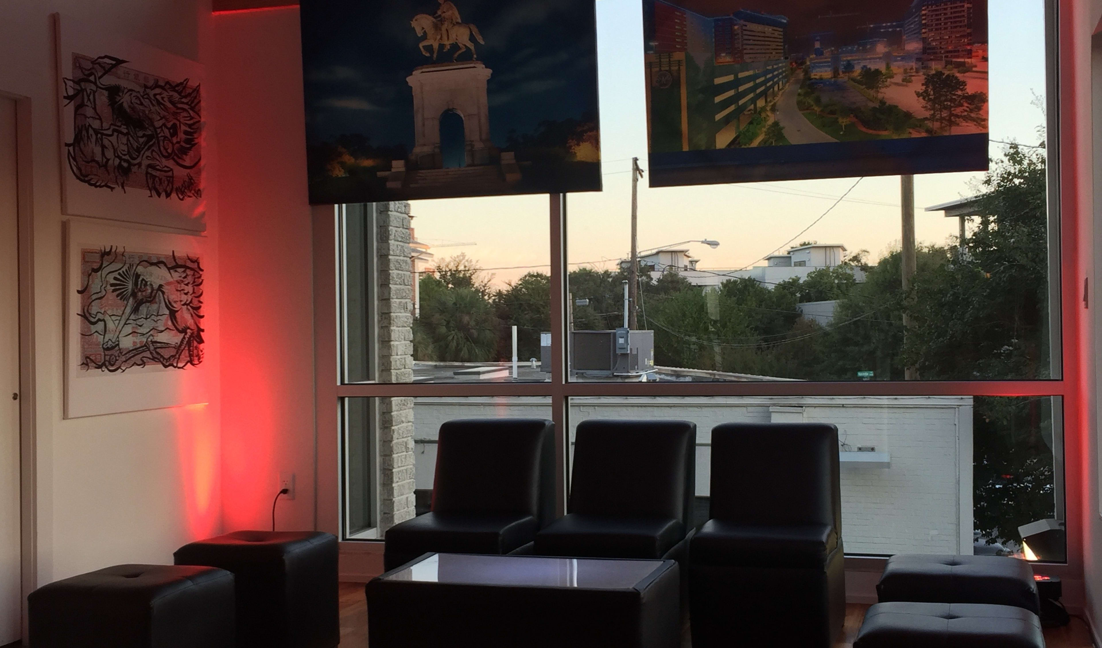 Black 8 Person Lounge Furniture Set Rentals