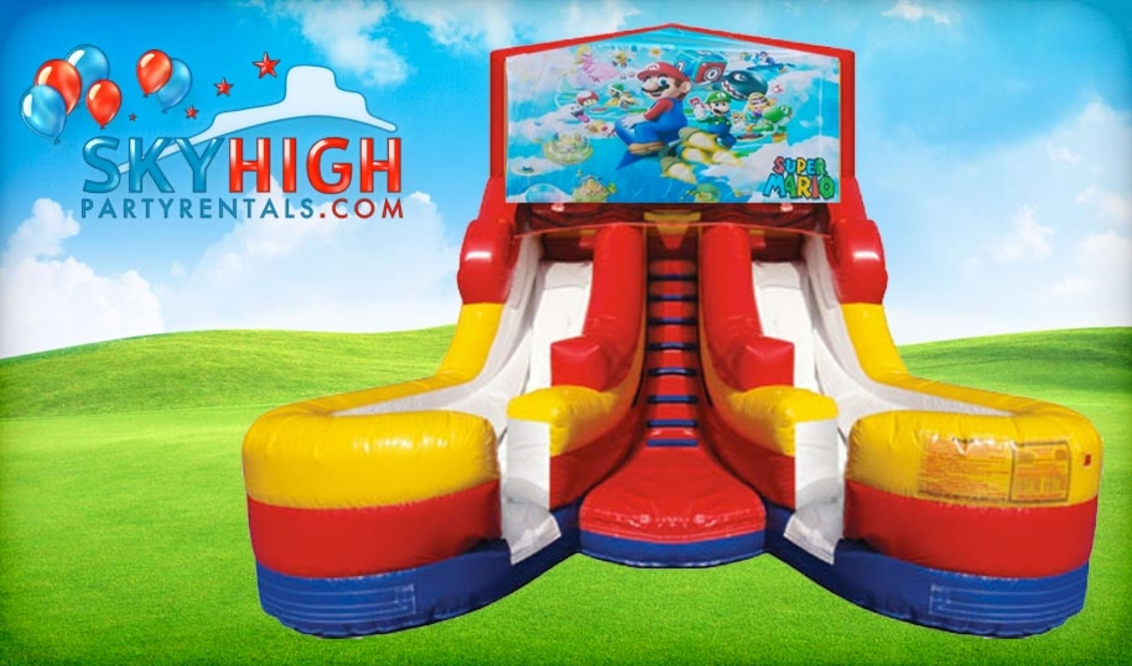 16ft Double Lane Super Mario Slide