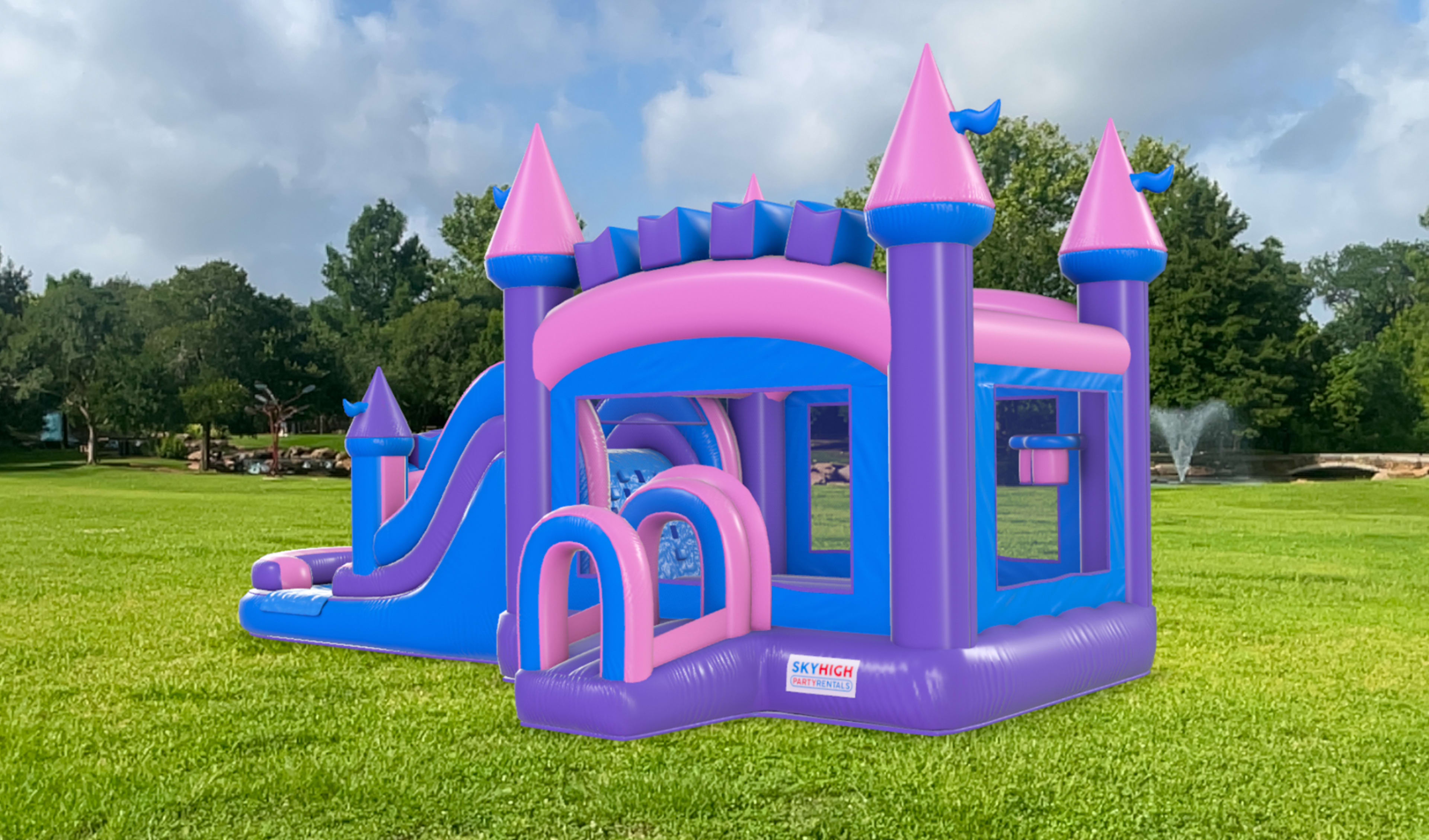 Mega Pink Bounce House Combo Rentals
