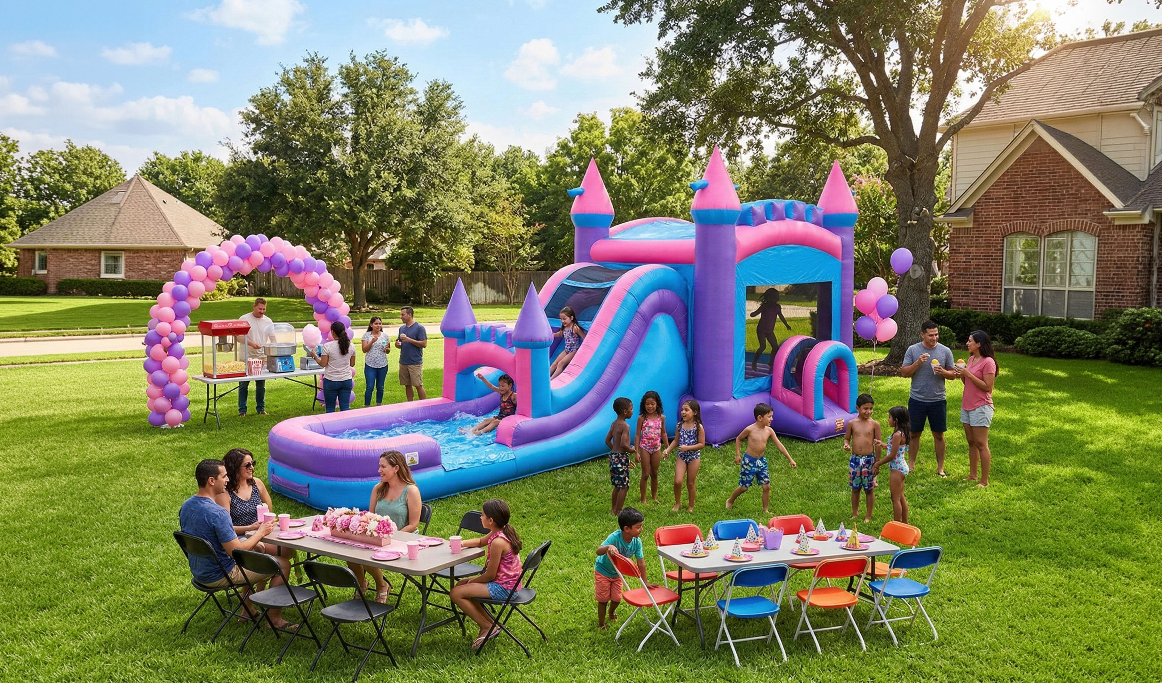 Mega Pink Bounce House Rentals Delivered