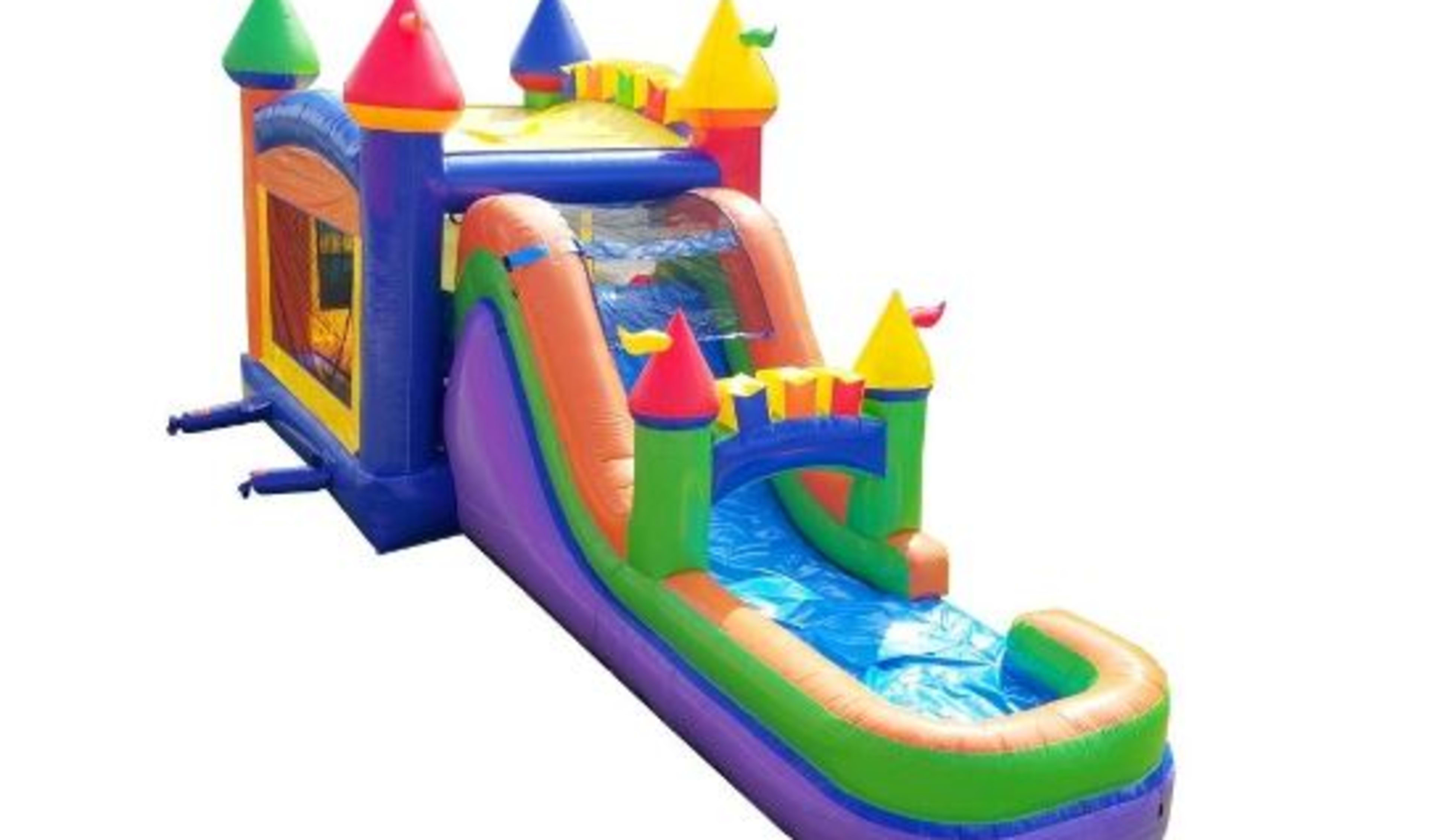 Bounce House Combo Wet Dry Slide