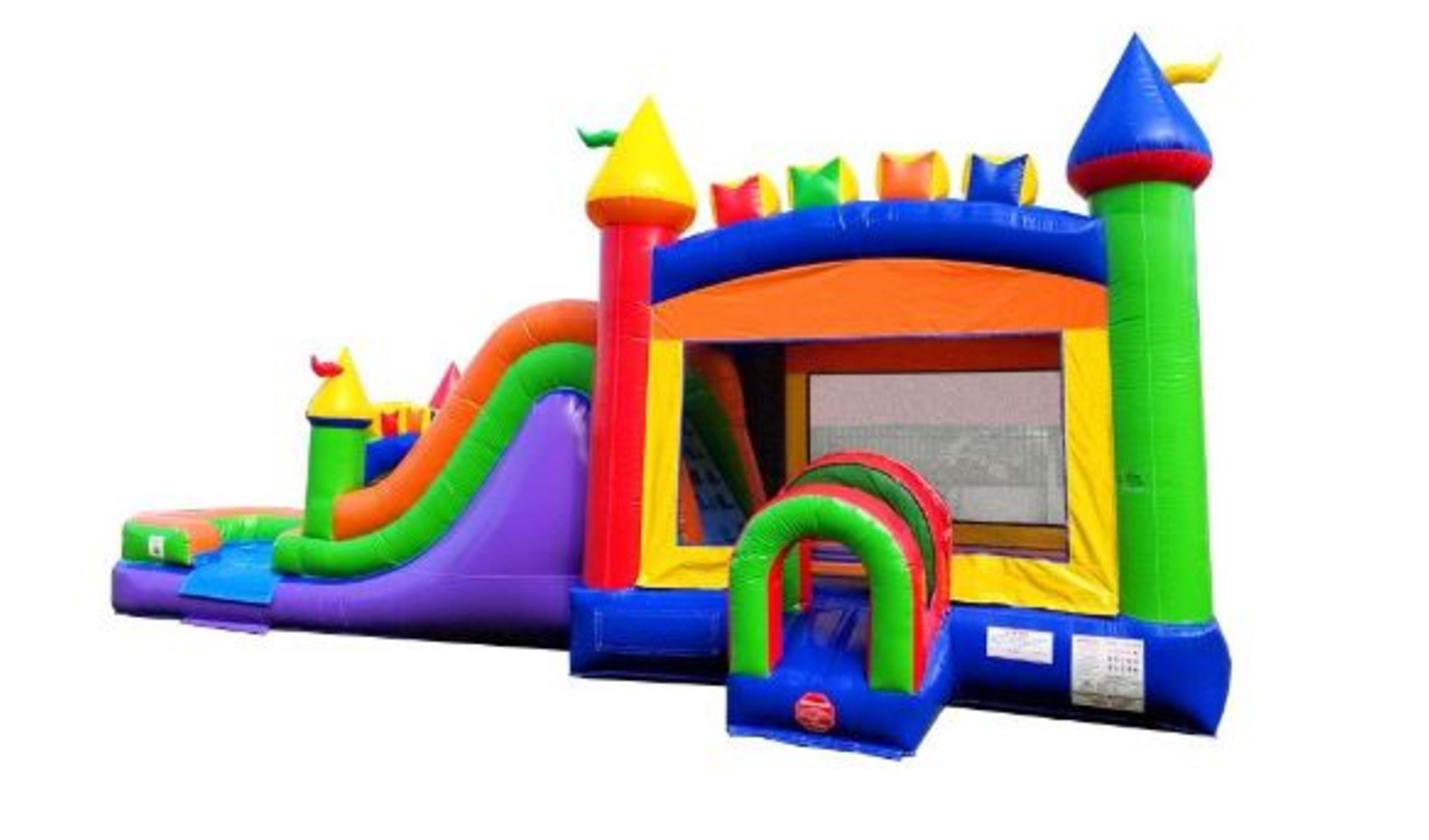 Modern Rainbow Bounce House Combo