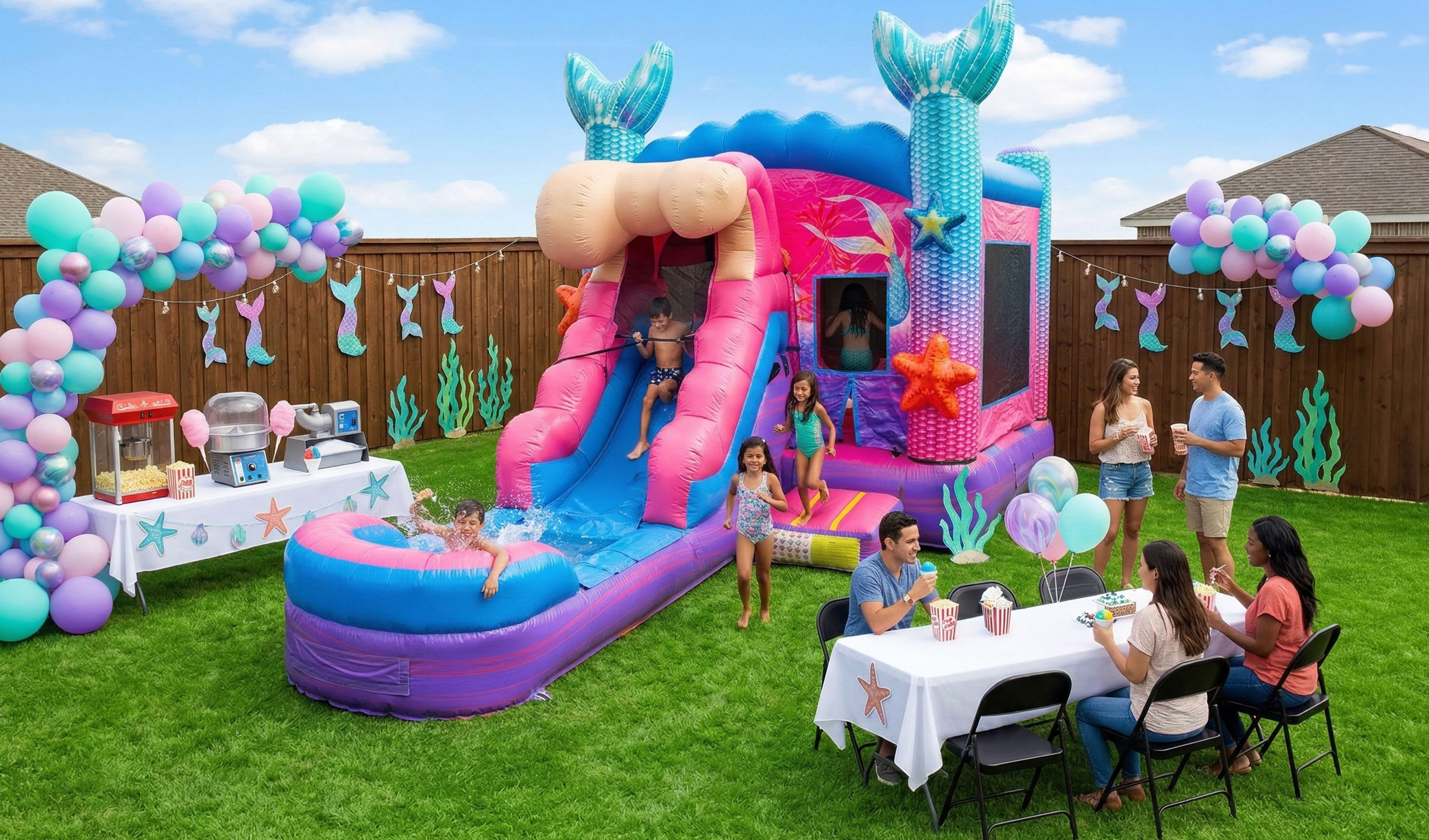Mermaid Bounce House Party Rentals