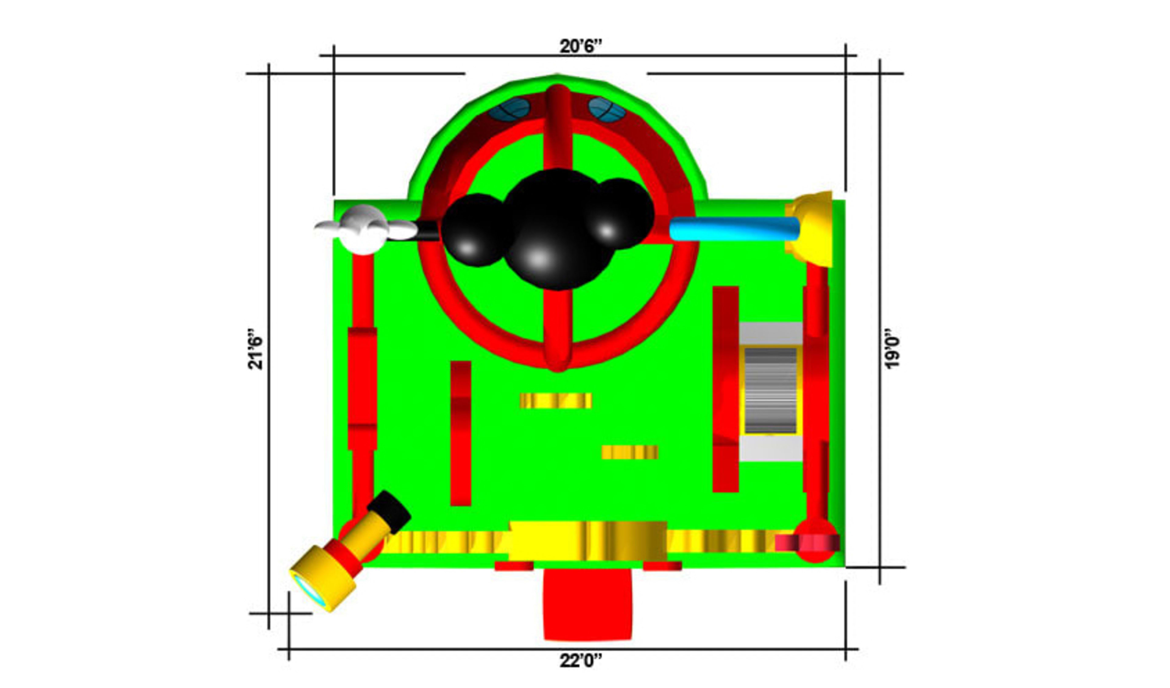Mickey Mouse Clubhouse Soft Play Toddler Bounce House