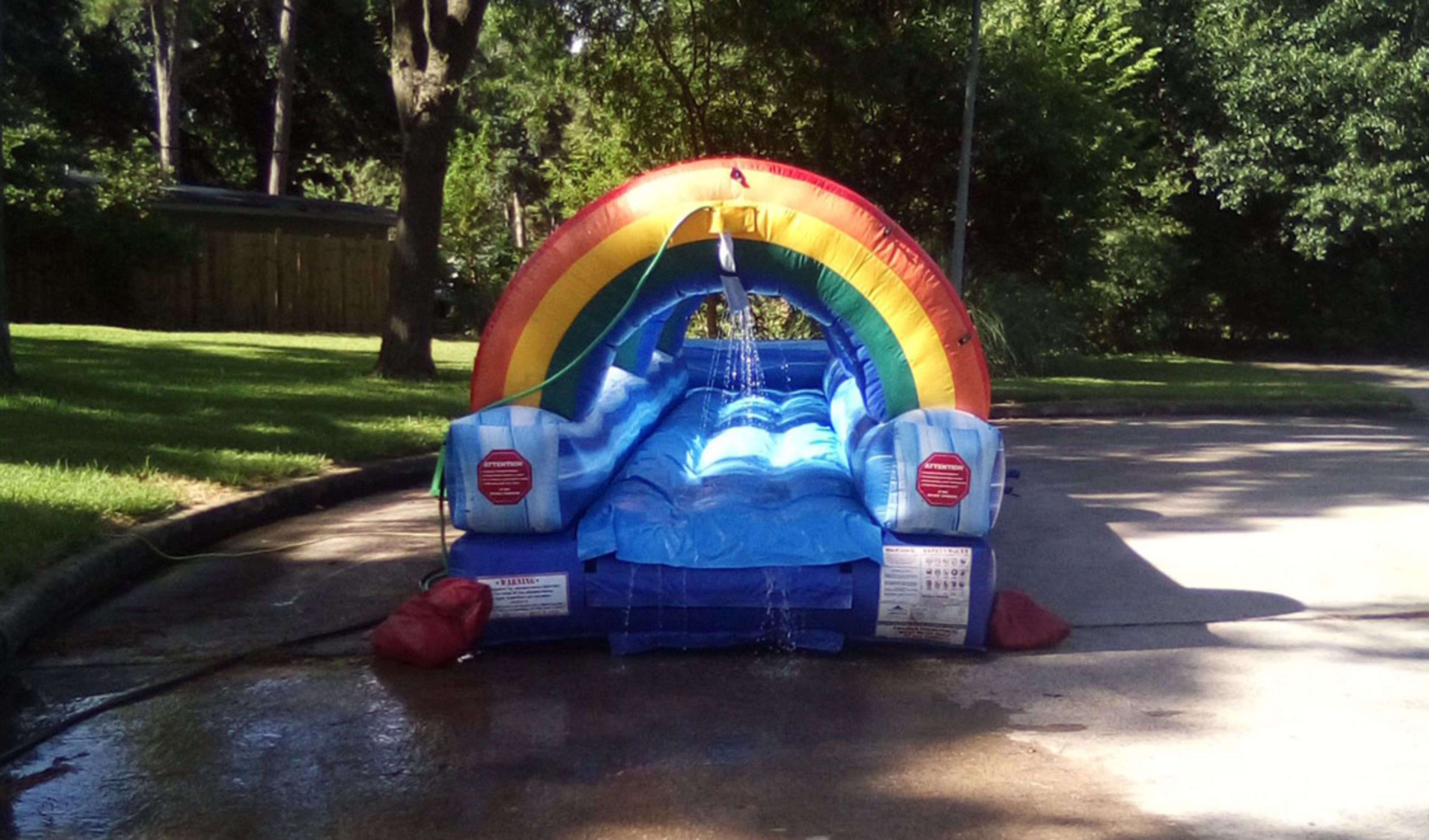 Raimbow slip and slide