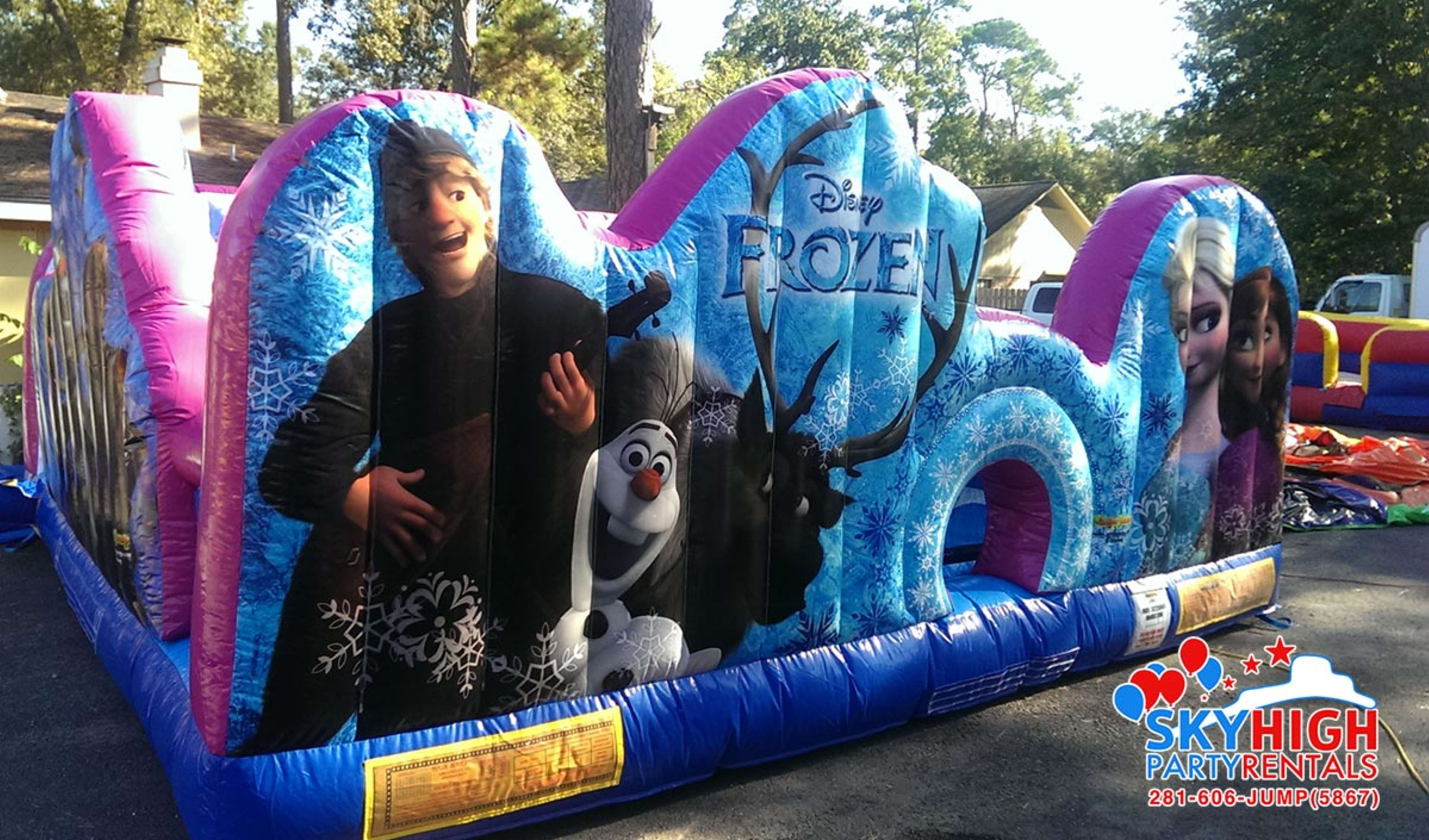 Front Side View Frozen Toddler Obstacle