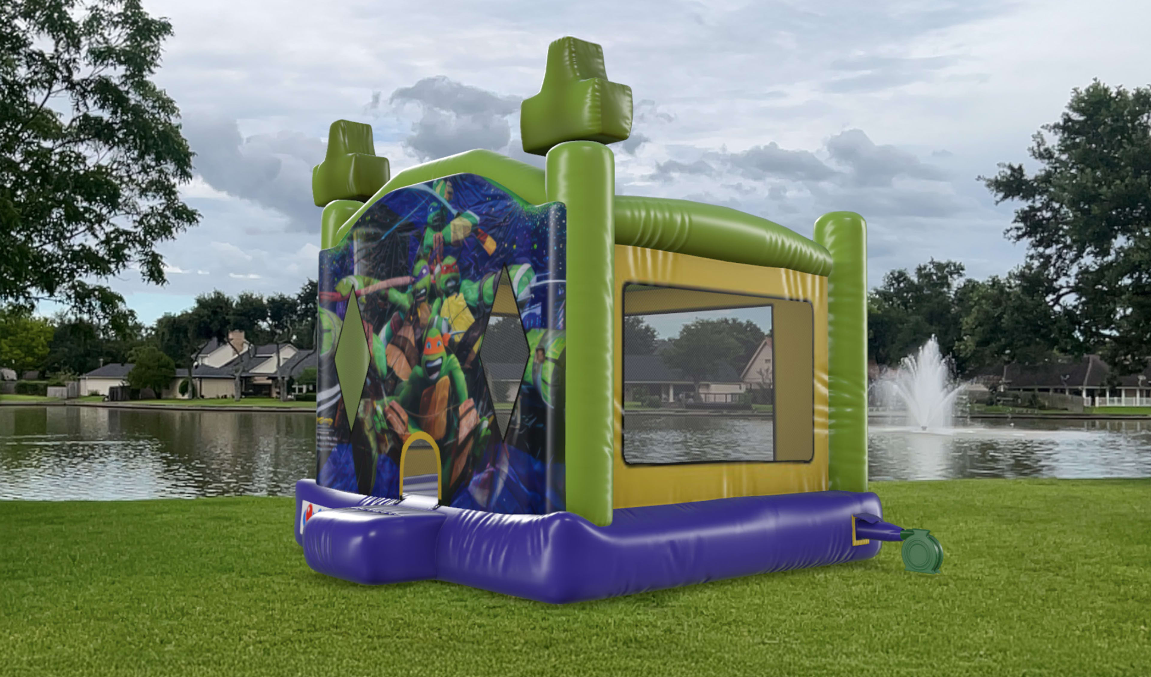 Ninja Turtles Bounce House Party Inflatable