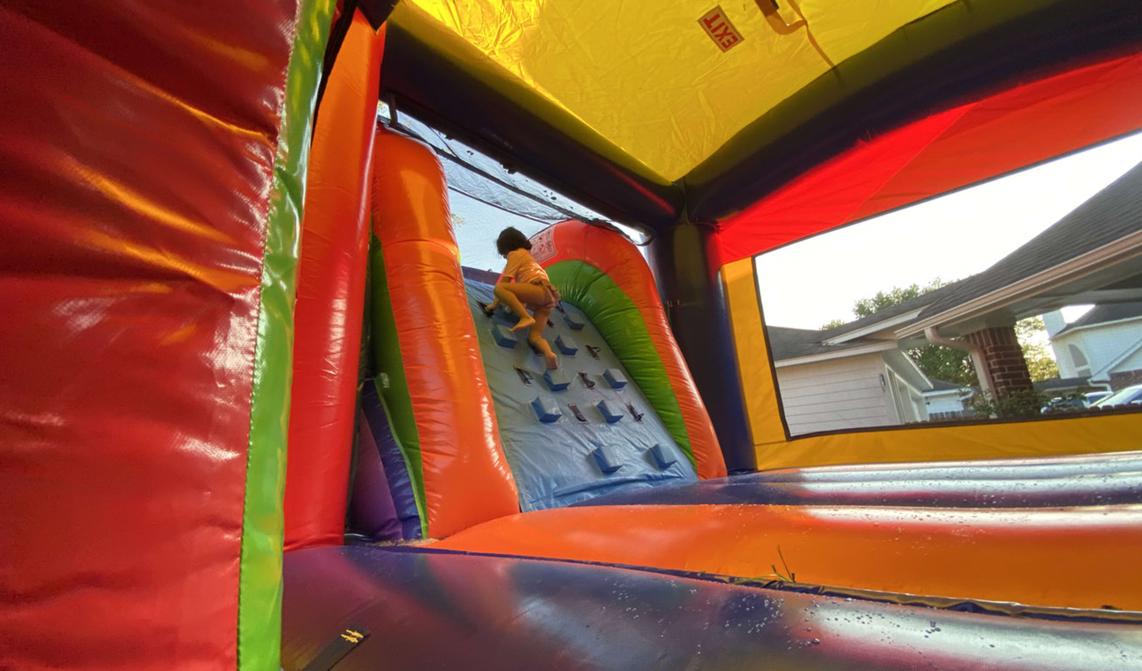Rainbow Modern Bounce House Combo