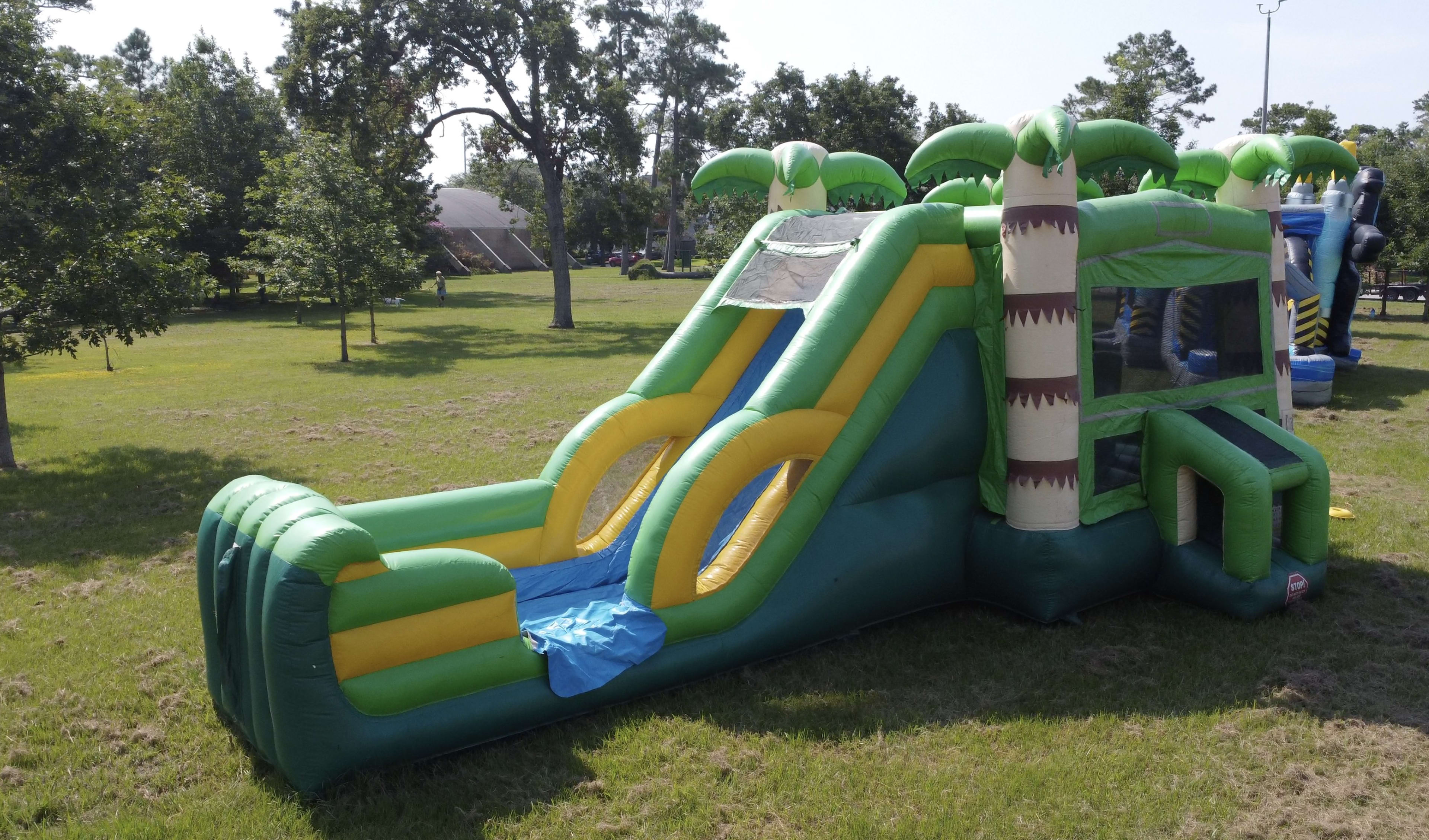 Palm Tree Bounce House Combo Rental