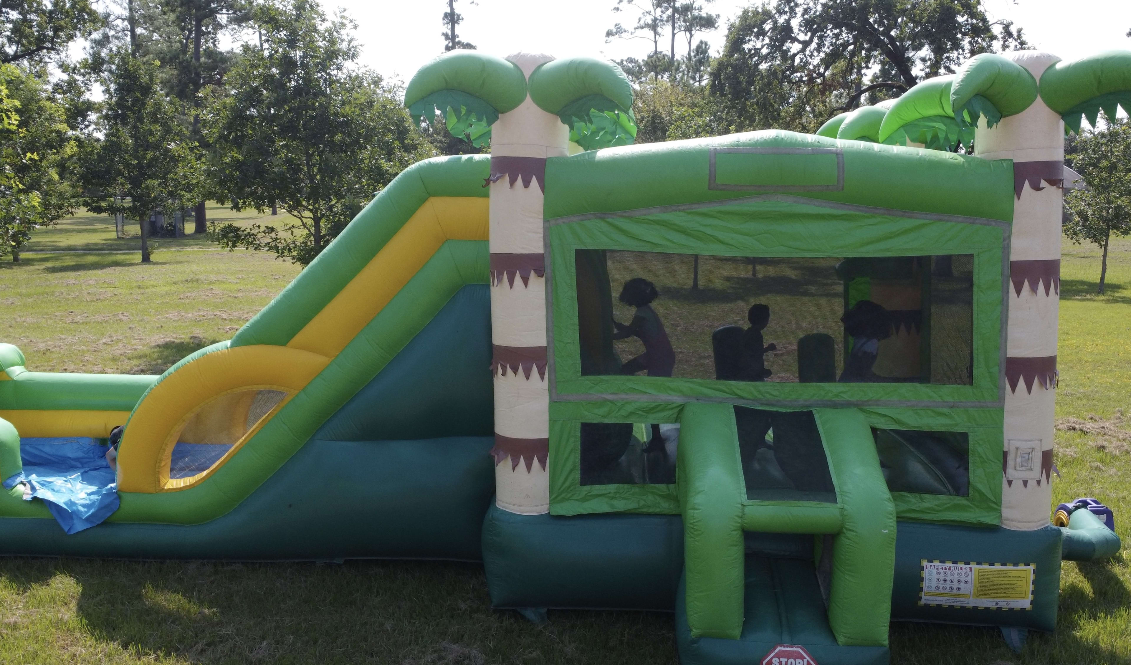 Palm Tree Bounce House Combo Rental