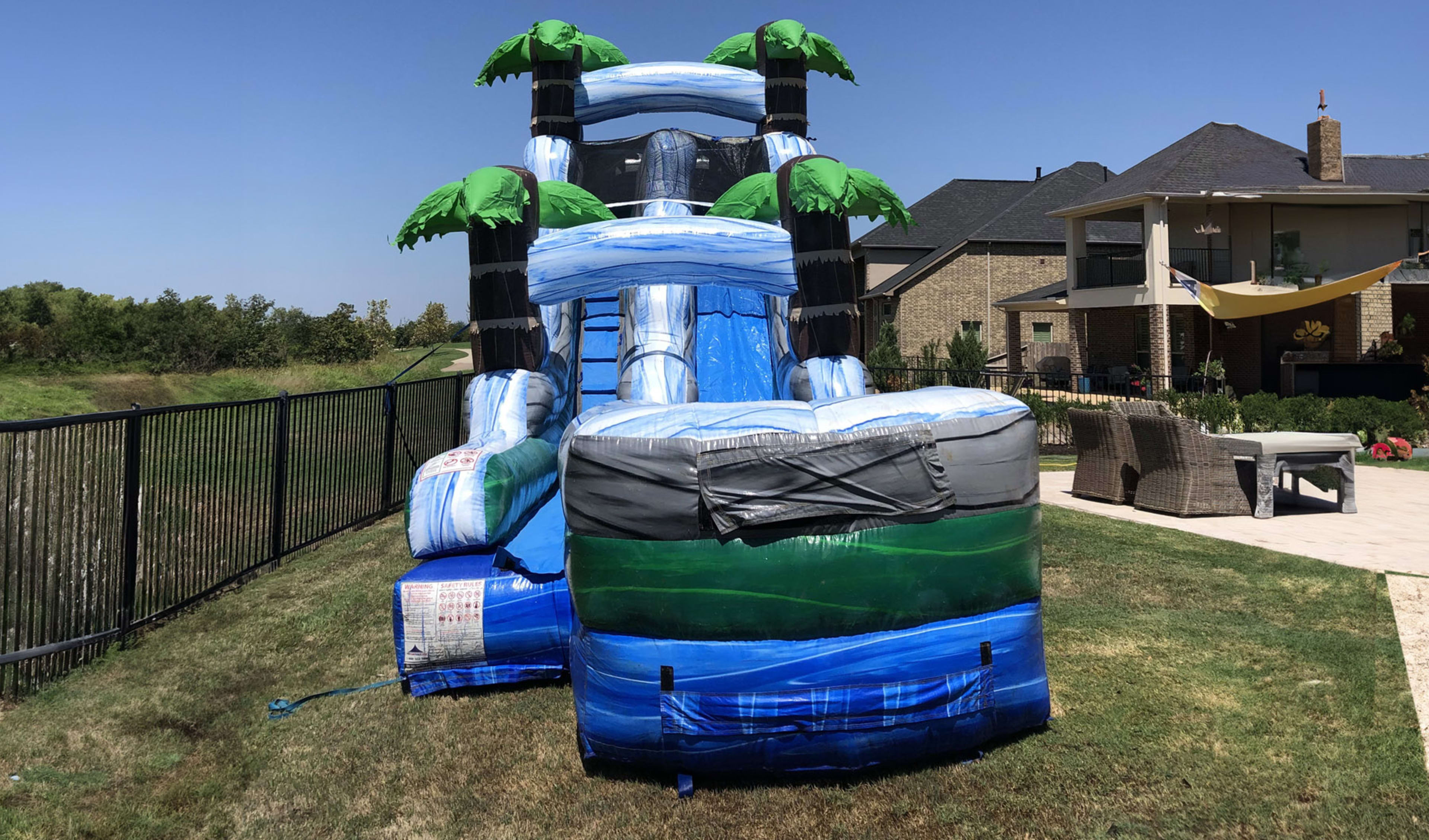15ft Palm Tree Wet Slide Rentals