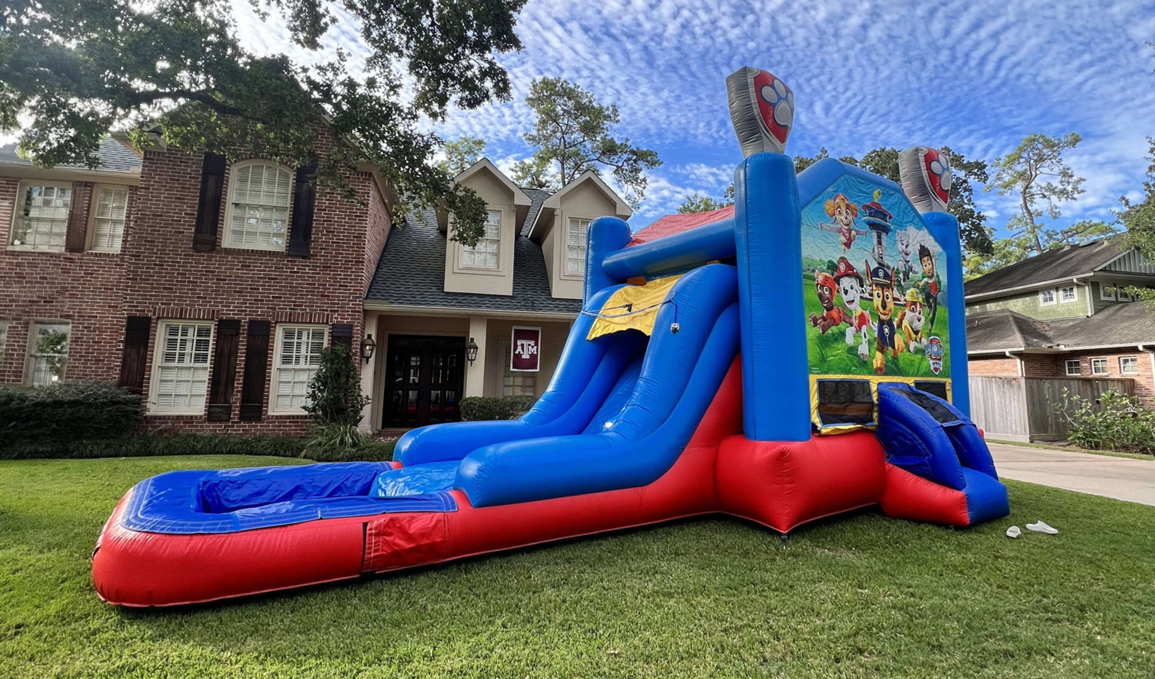 Paw Patrol Bounce House EZ Waterslides for hire