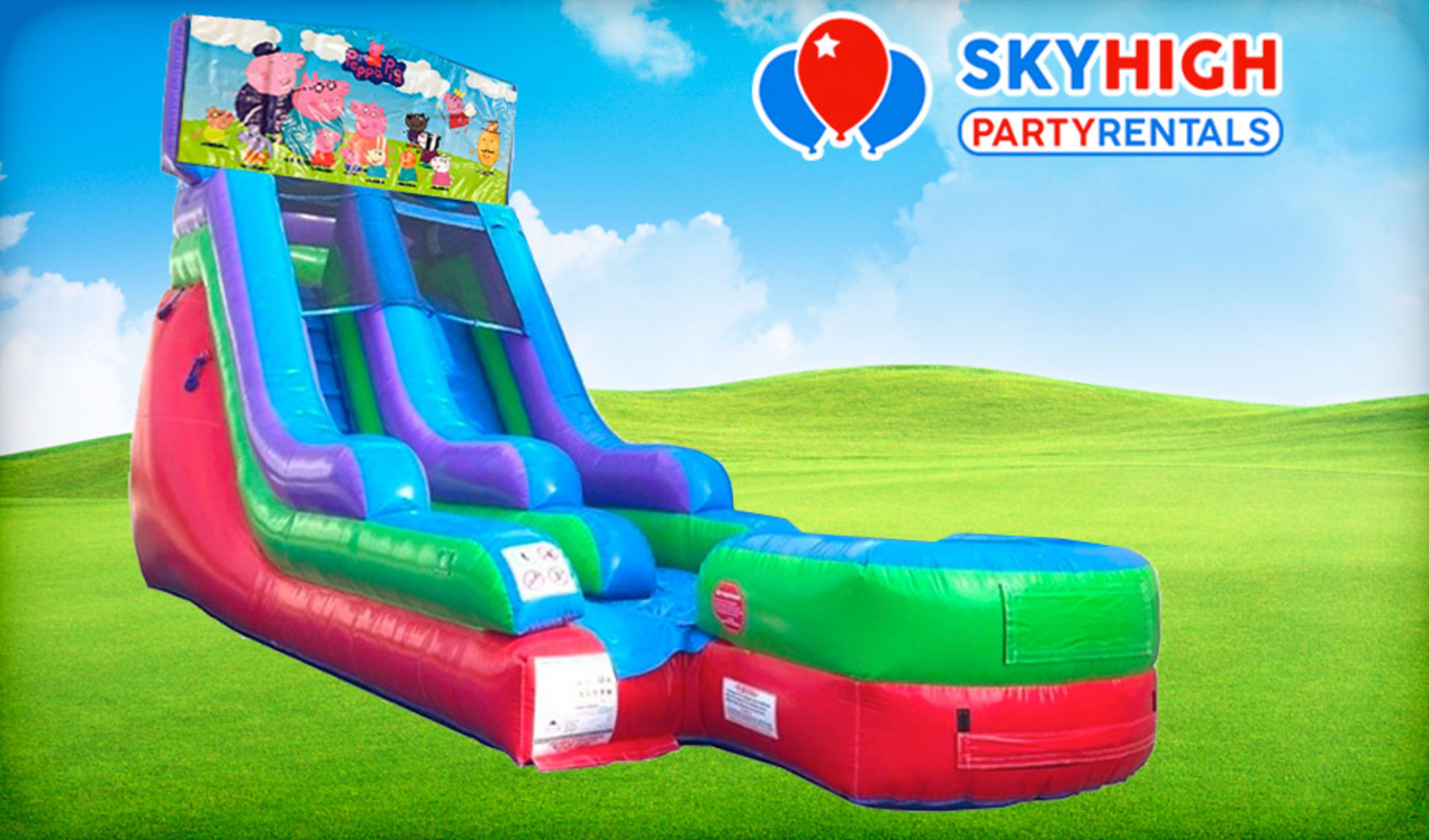 15ft Peppa Pig Retro Wet/Dry Slide