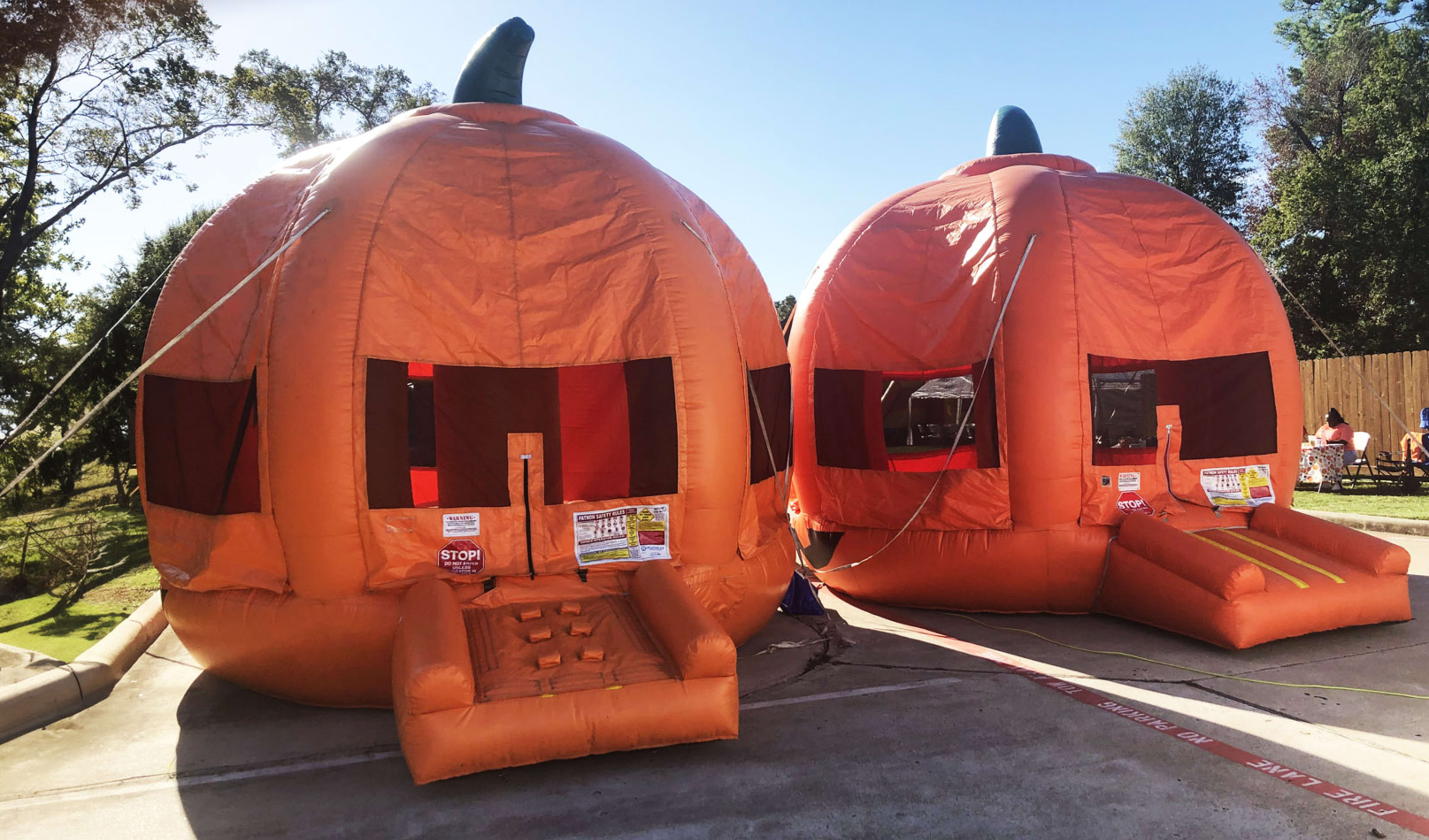 Halloween Pumpkin Bounce Houses
