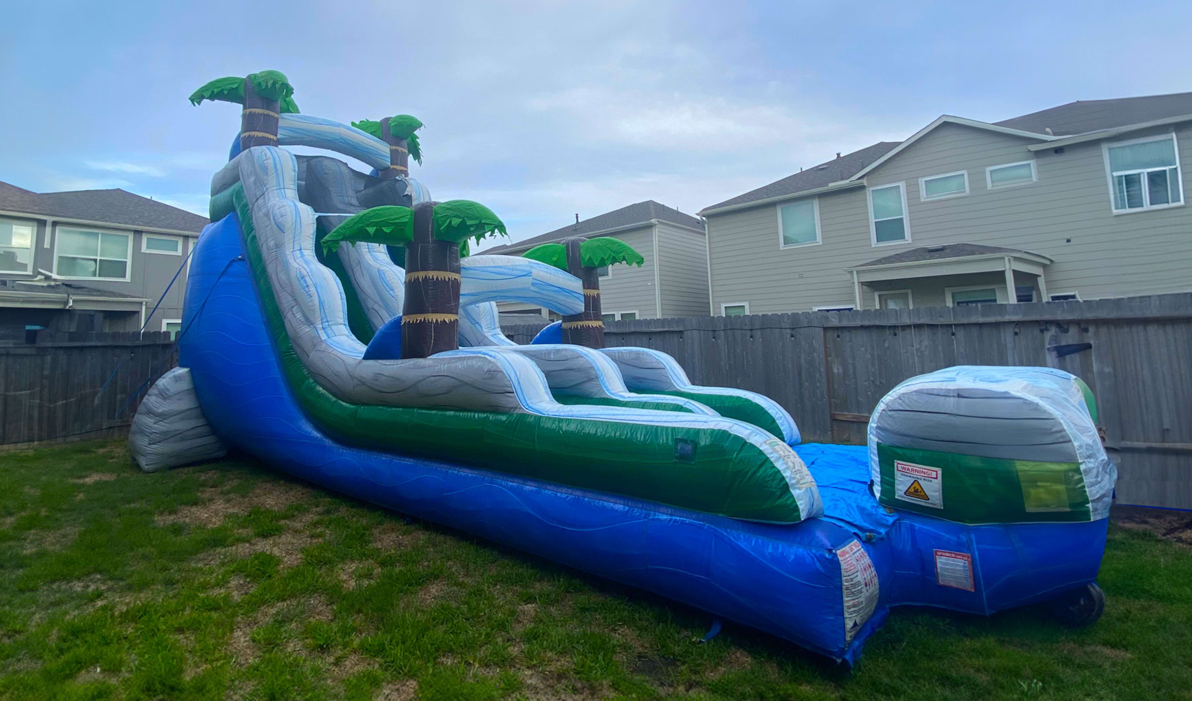 15ft Palm Tree Wet Slide Rentals