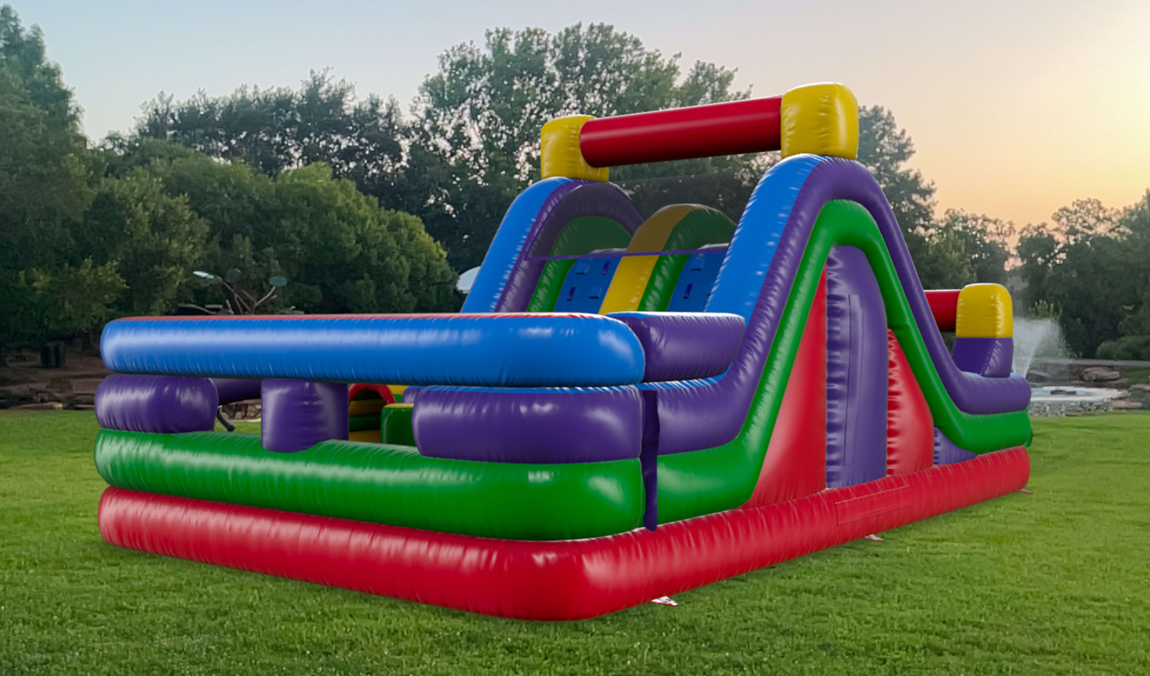 Retro Obstacle Course Moonwalk Rentals