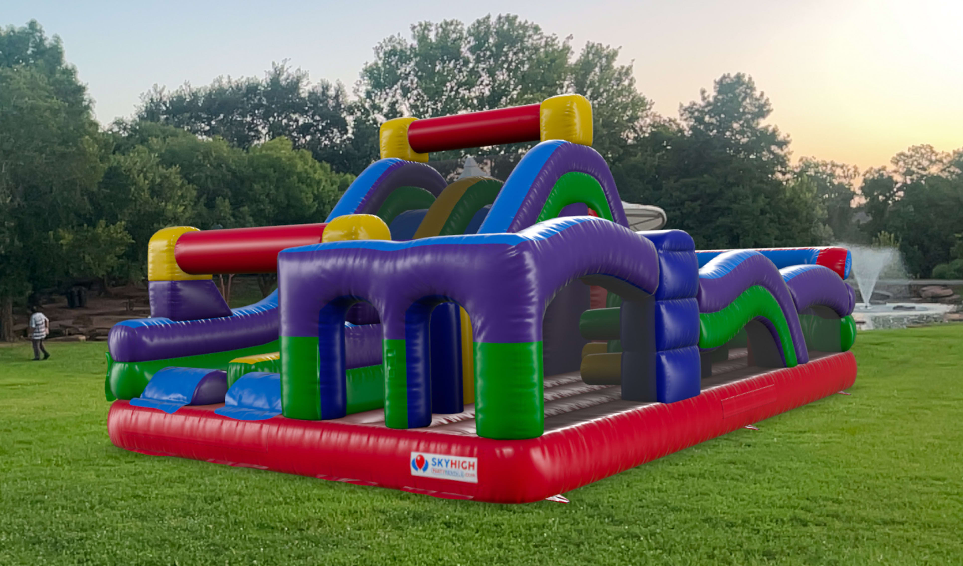 Retro Obstacle Course Inflatable Rentals