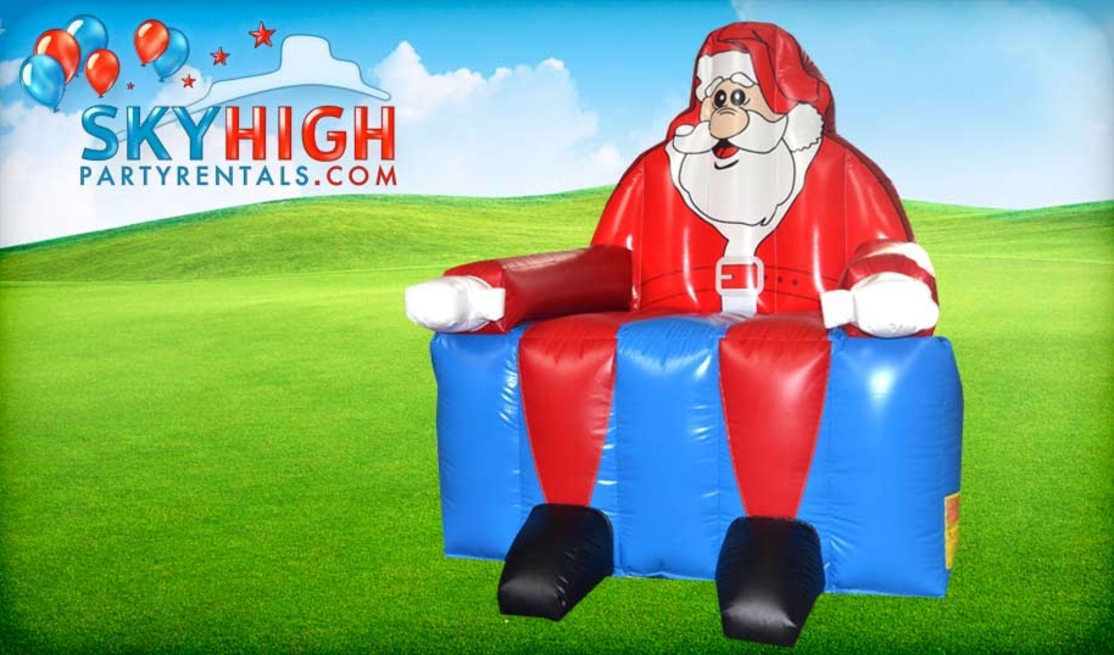 Big Inflatable Santa Chair Houston