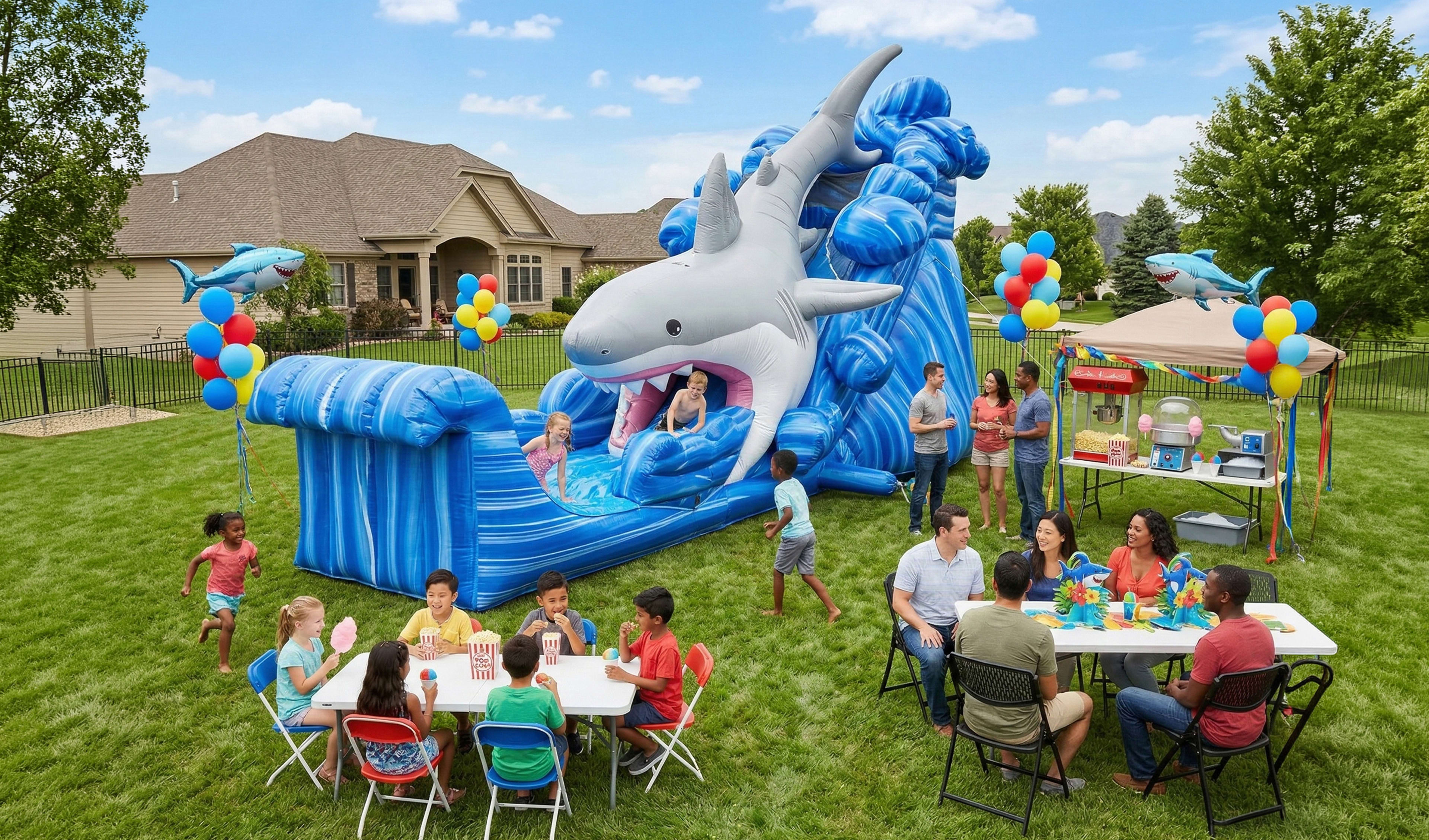 Shark Gone Fishing Slide