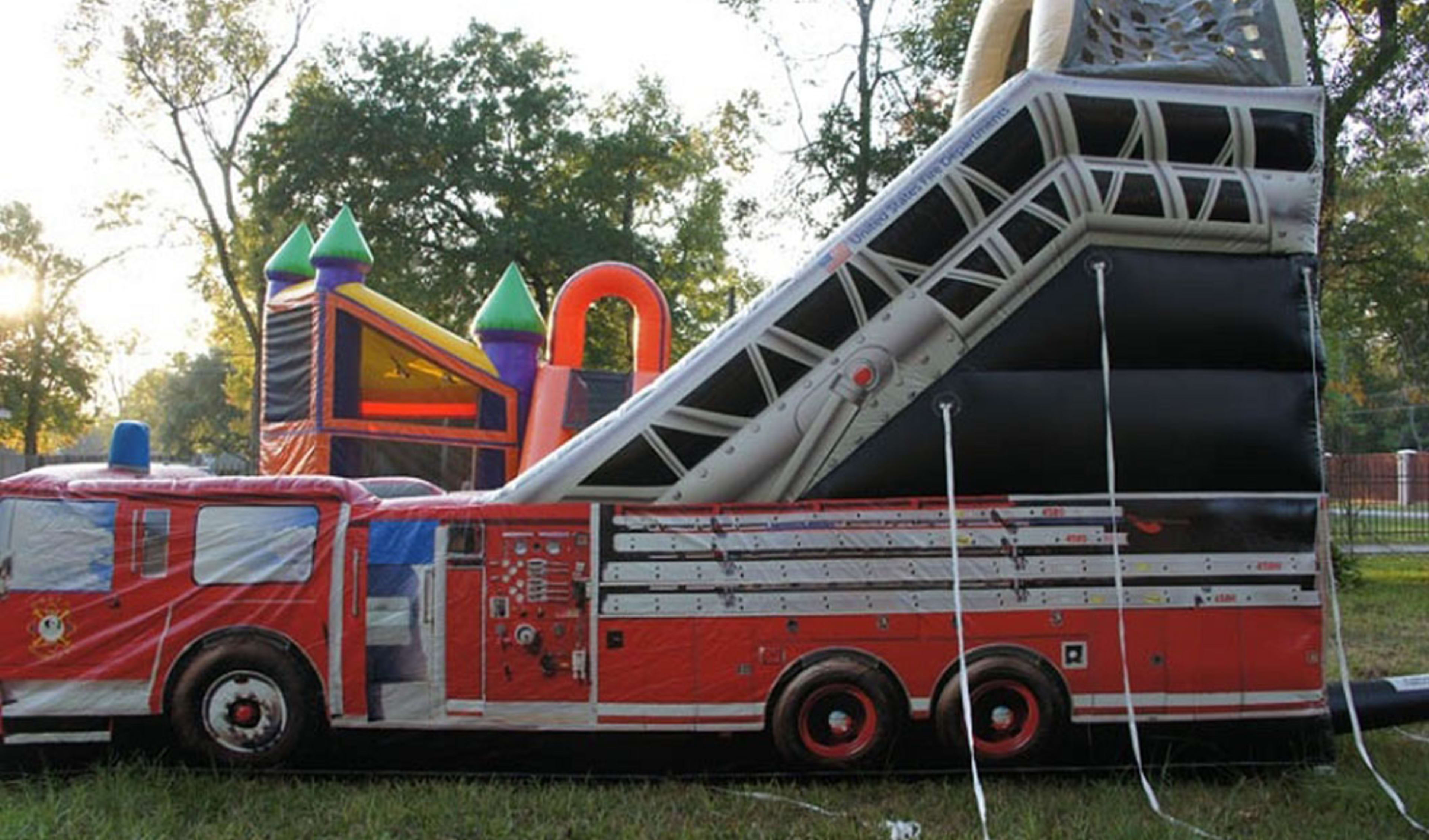 fire truck slide side