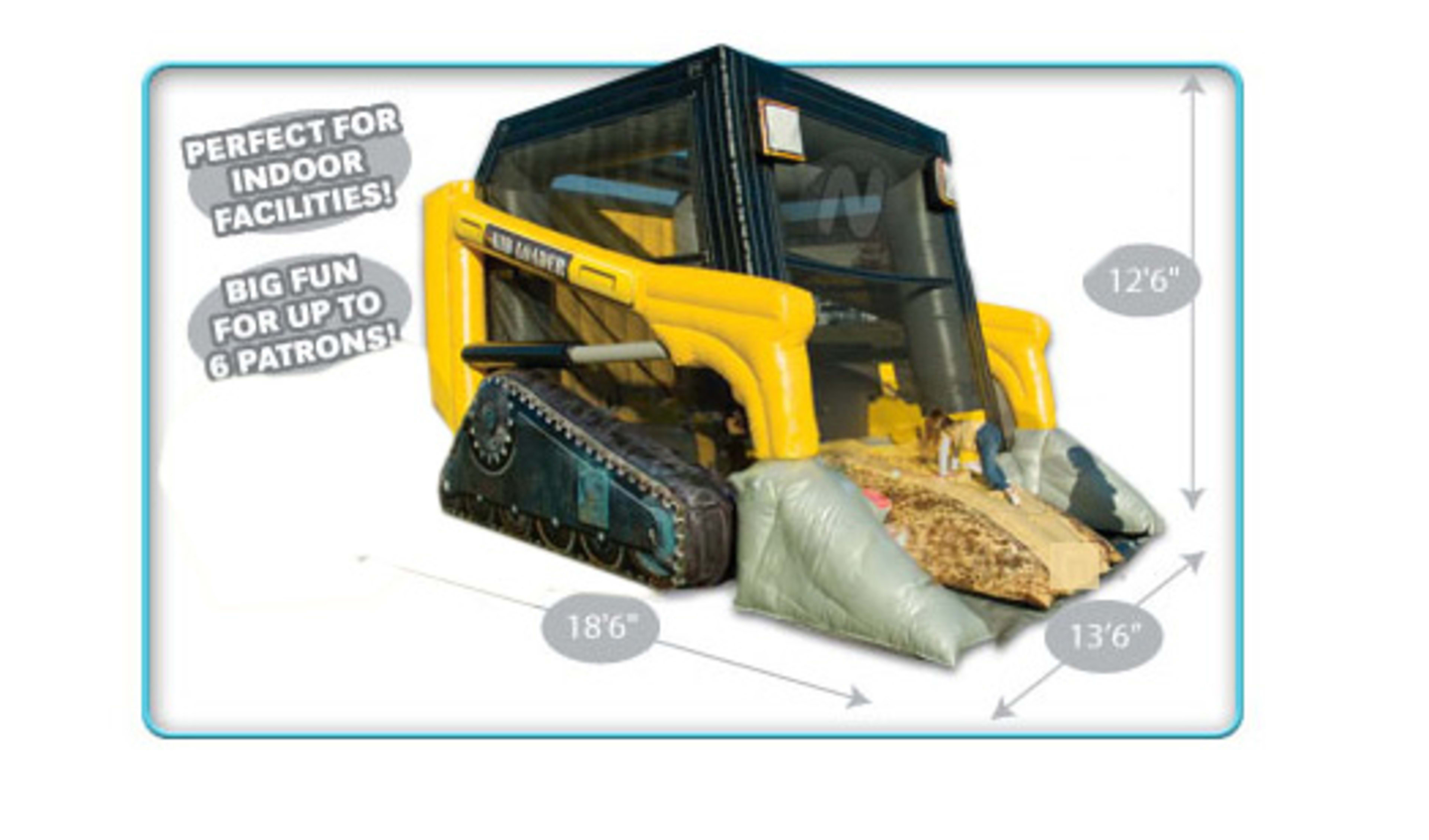 Skid Loader Dimensions Construction Bounce House Rentals