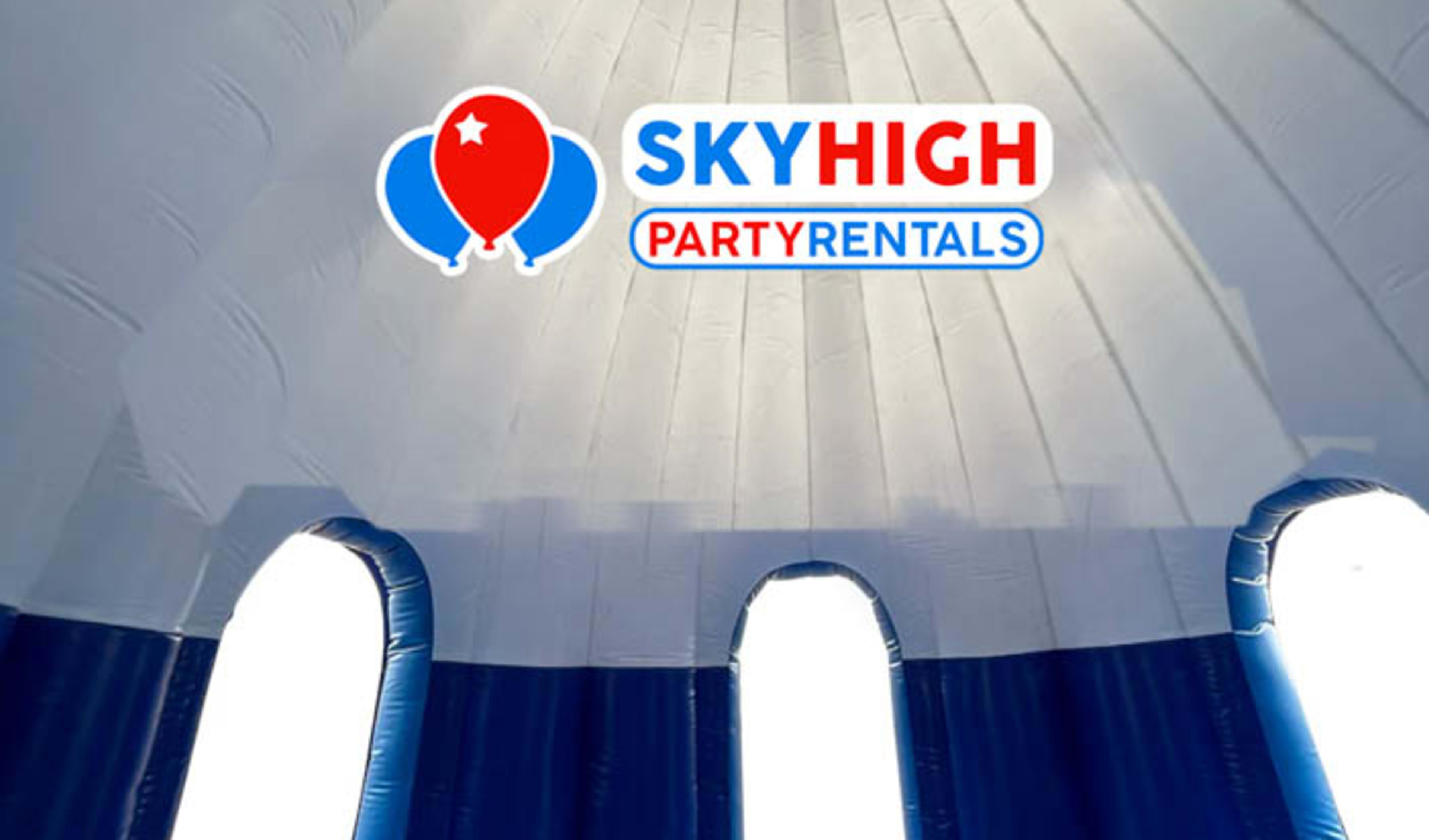 Snow Man Inside the Bounce House