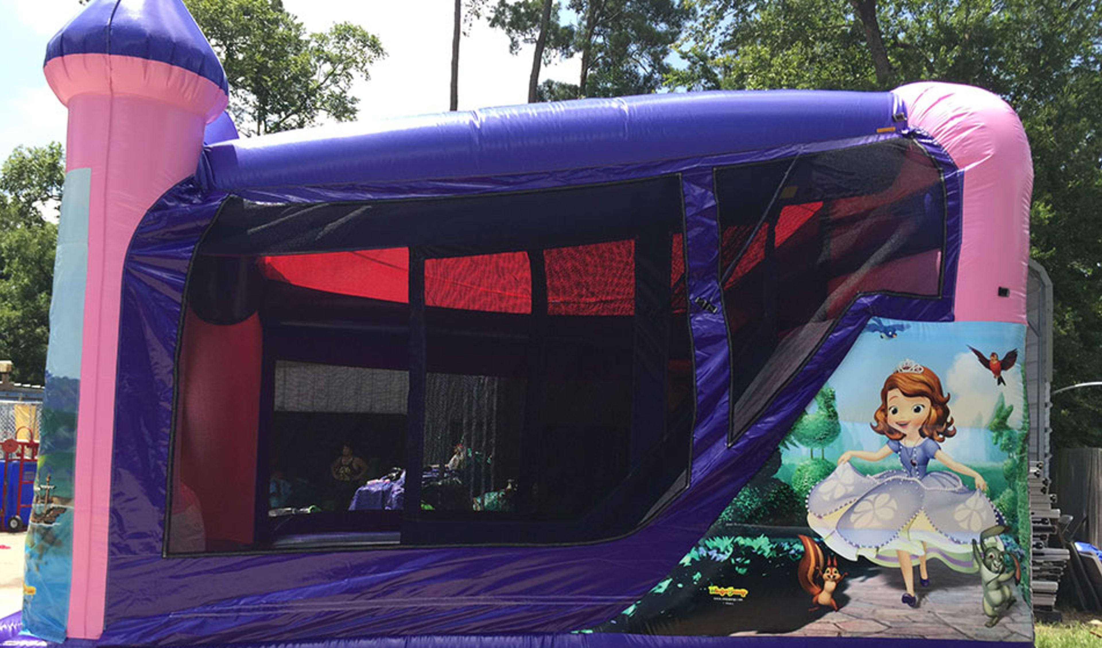 Sophia the first bounce house combo side
