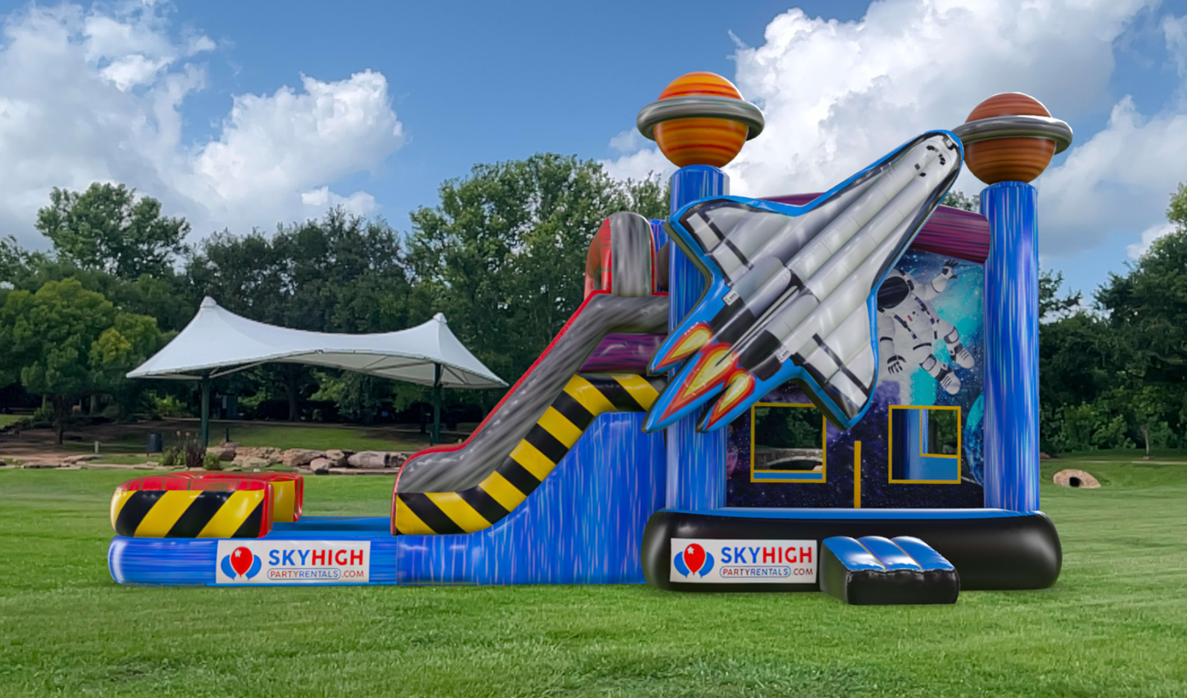 Space Shuttle Inflatable Bounce House for Hire