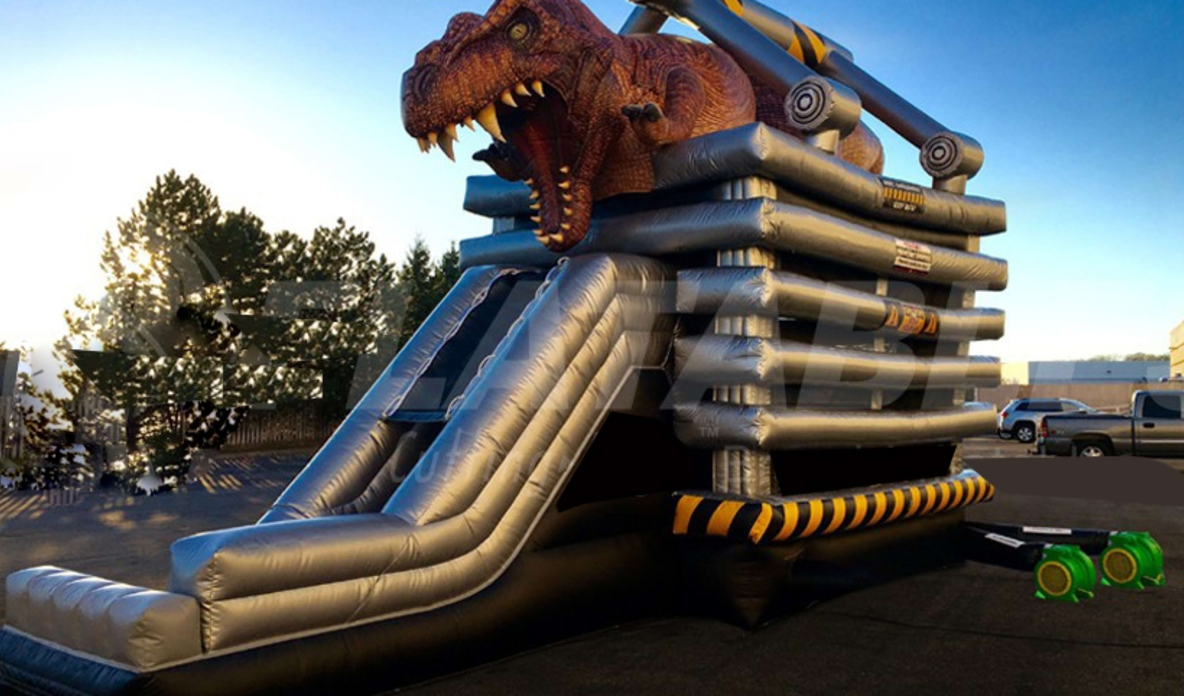 Dinosaur Bounce House T-Rex Slide
