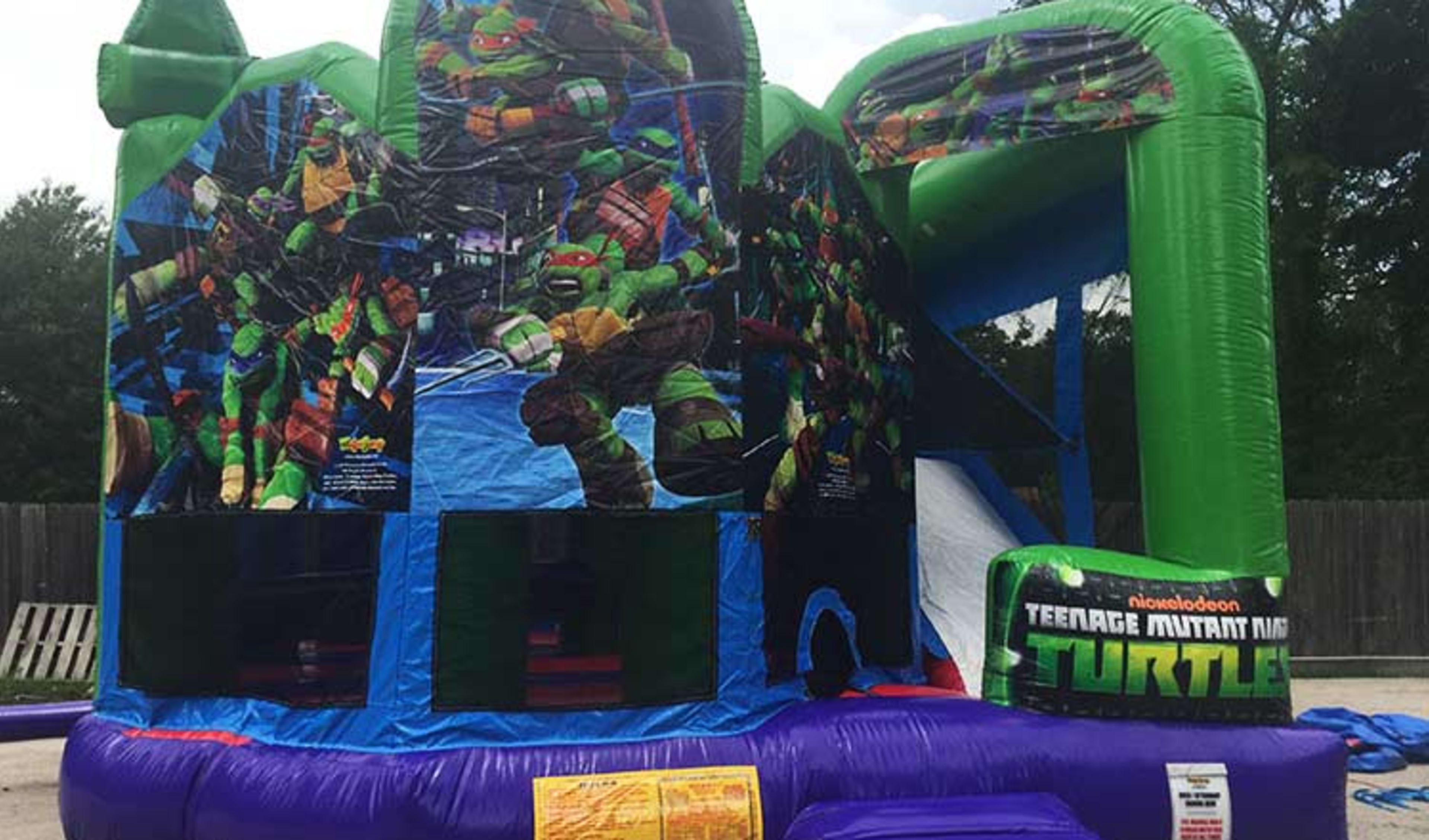 Front View of TMNT ninja turtles moonwalk