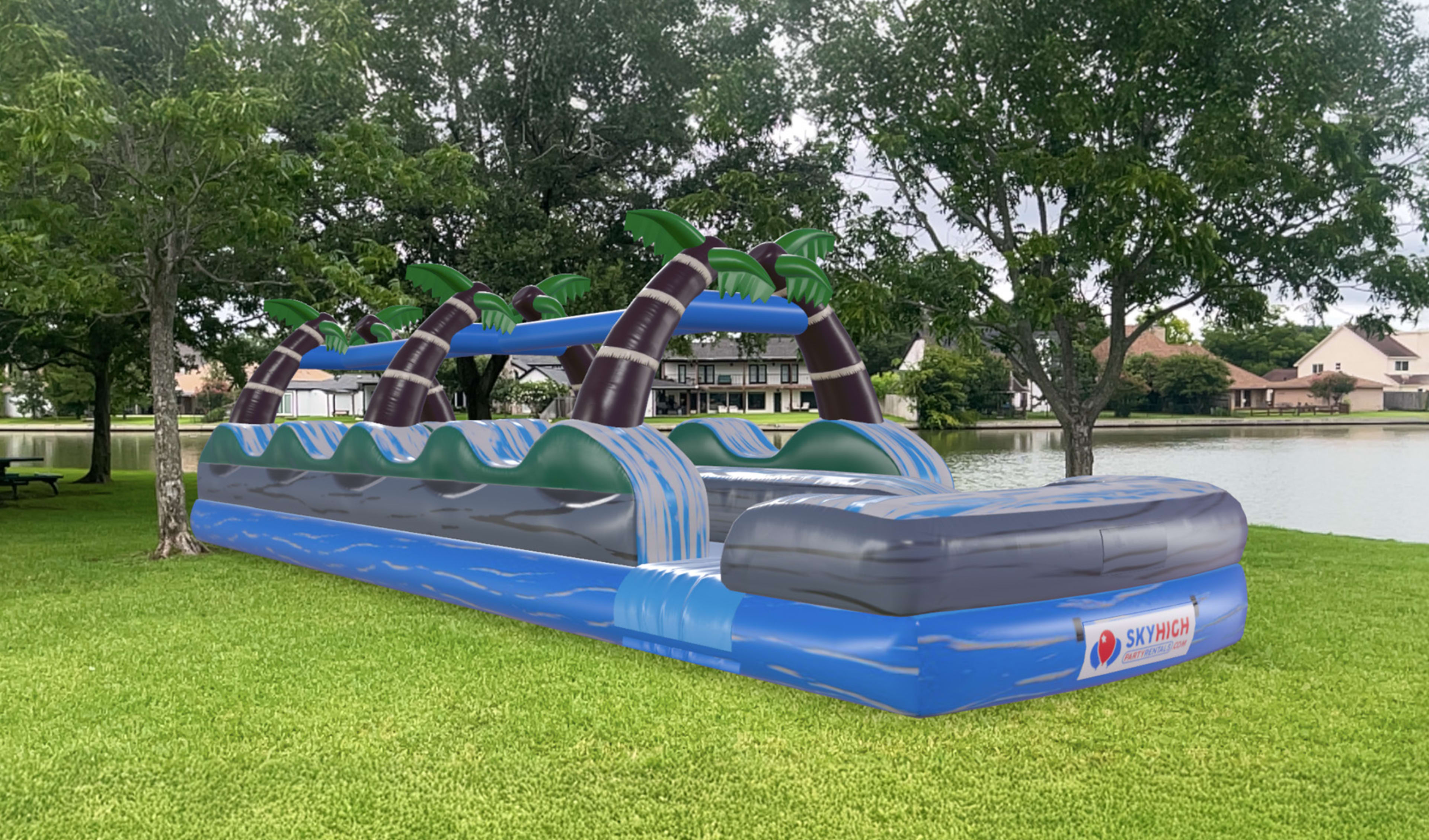 35ft Palm Tree Slip N Slide Rentals for kids & adults