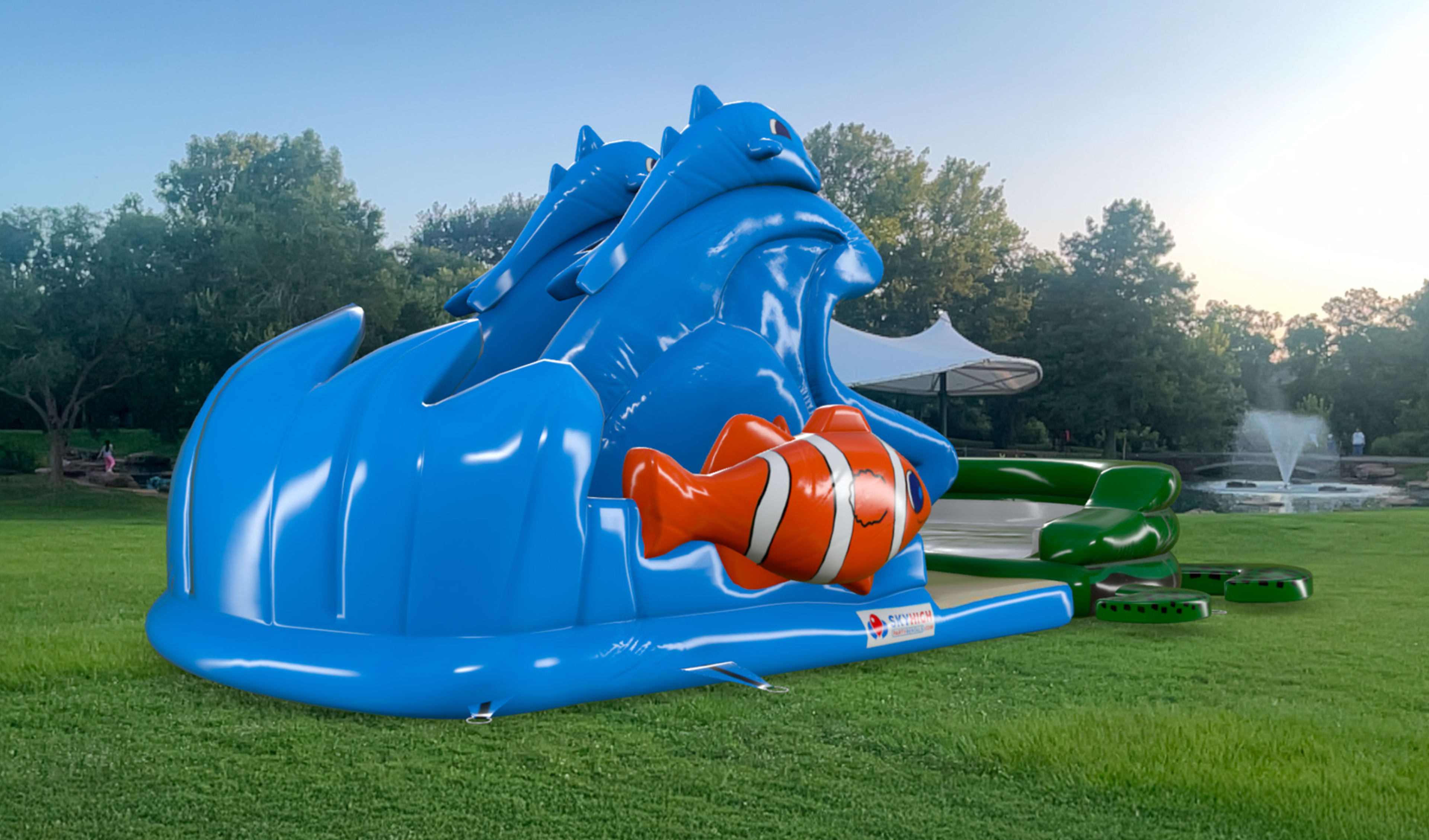 Soft Play Turtle Beach Water Slide For Toddlers