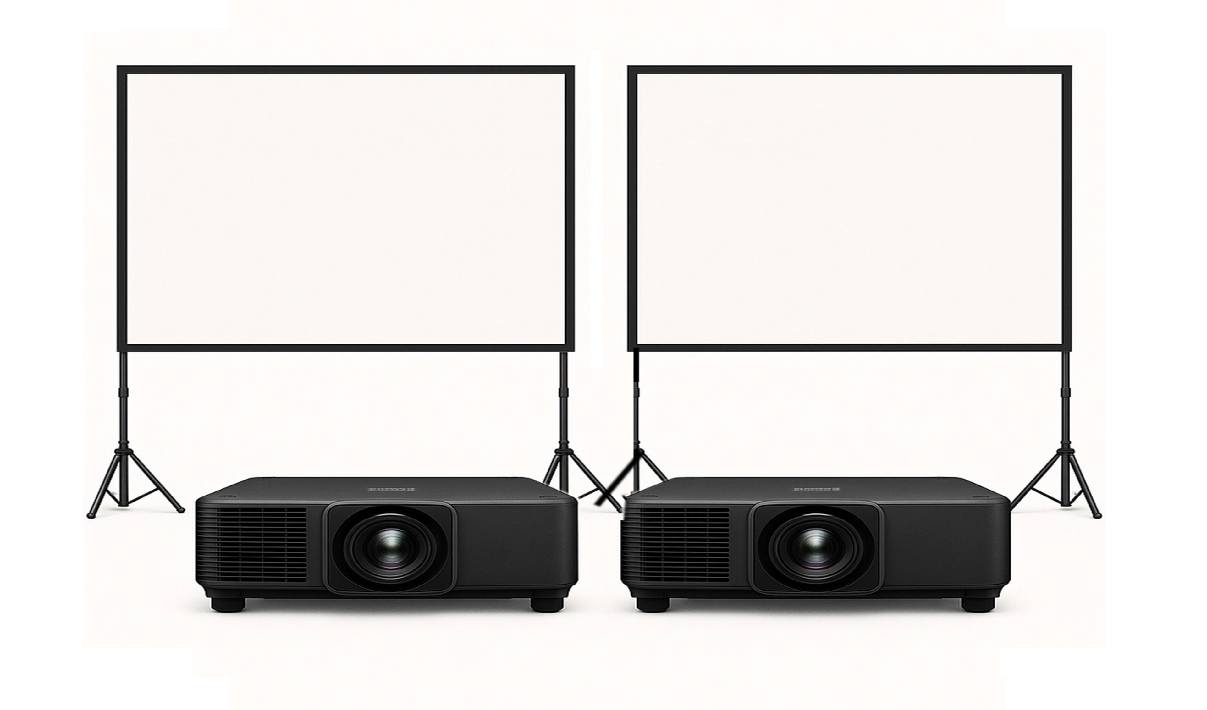 Dual Projector & Screen Full Package 