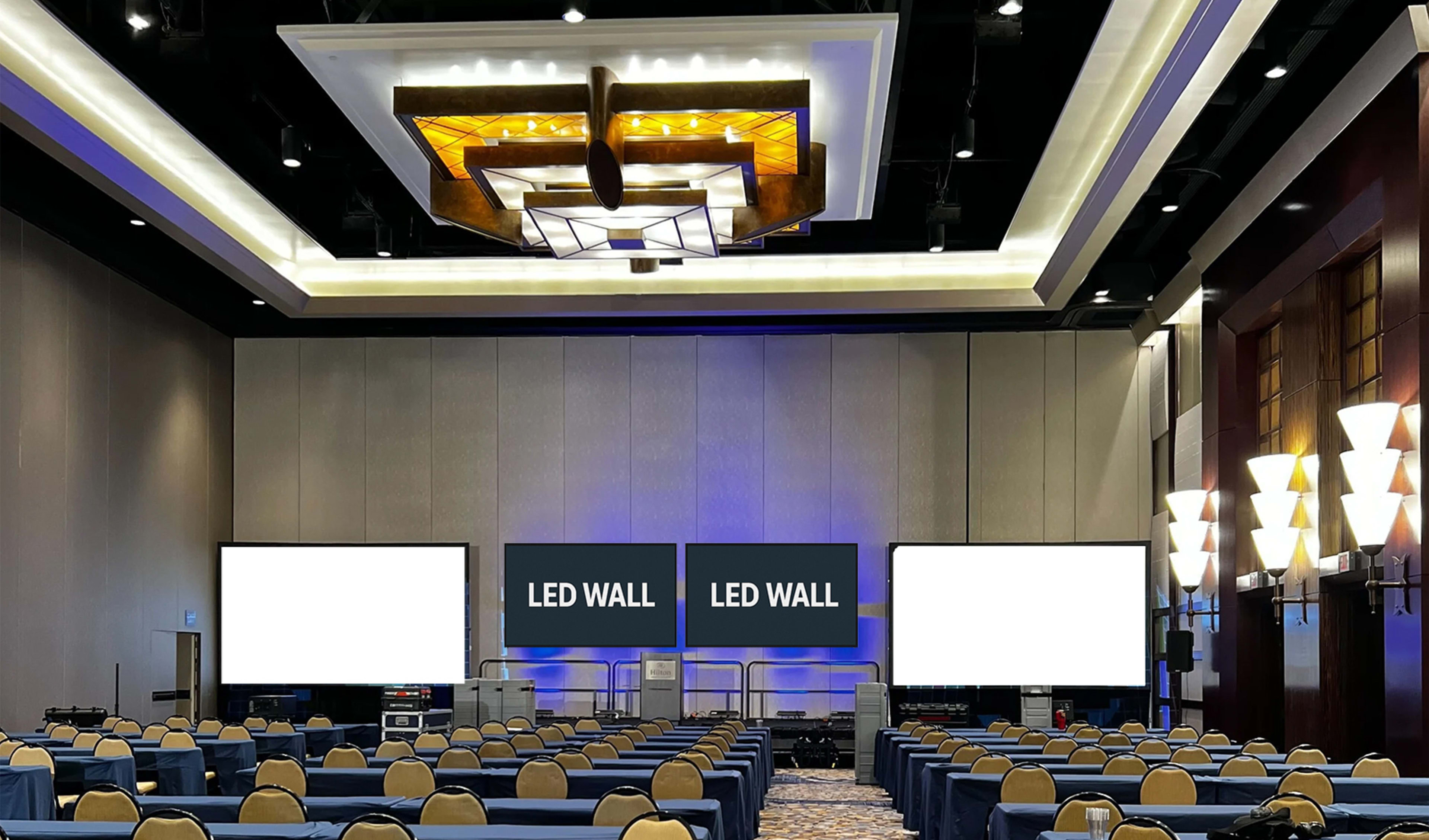 Ultimate Event LED Wall & Projection Package Ballroom